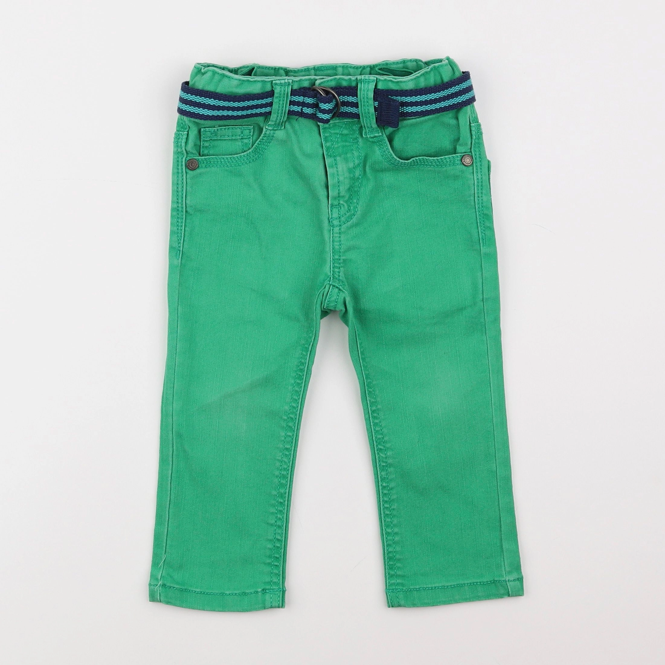 Benetton - pantalon vert - 12 mois