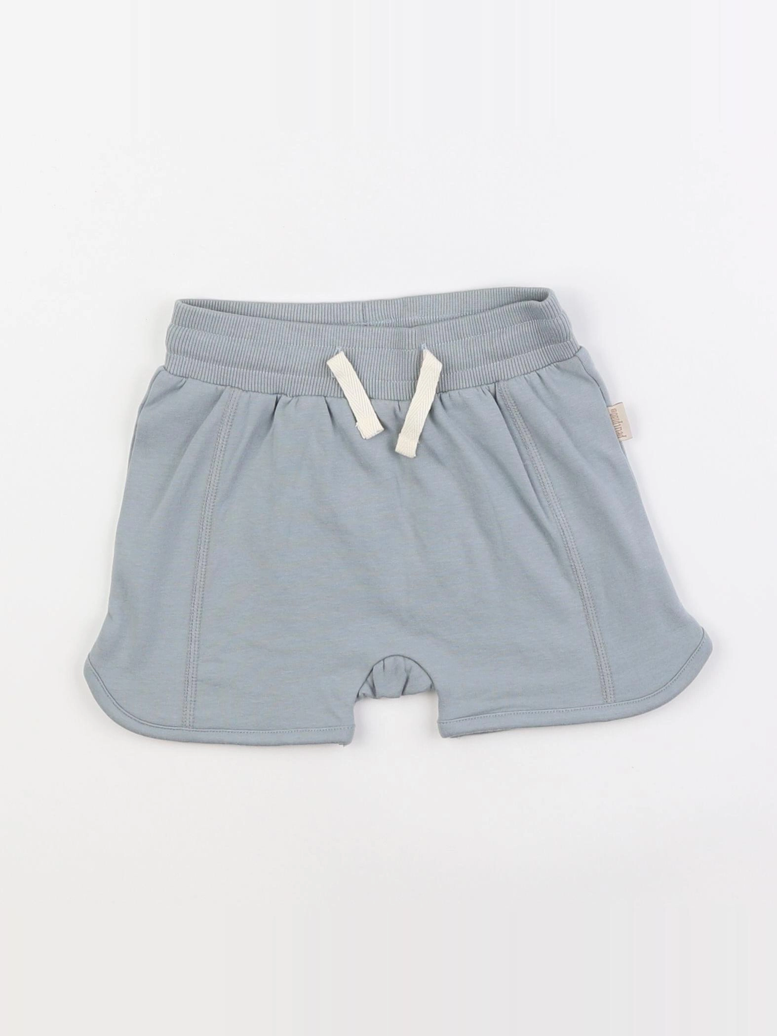 Petit Piao - short bleu - 12 mois