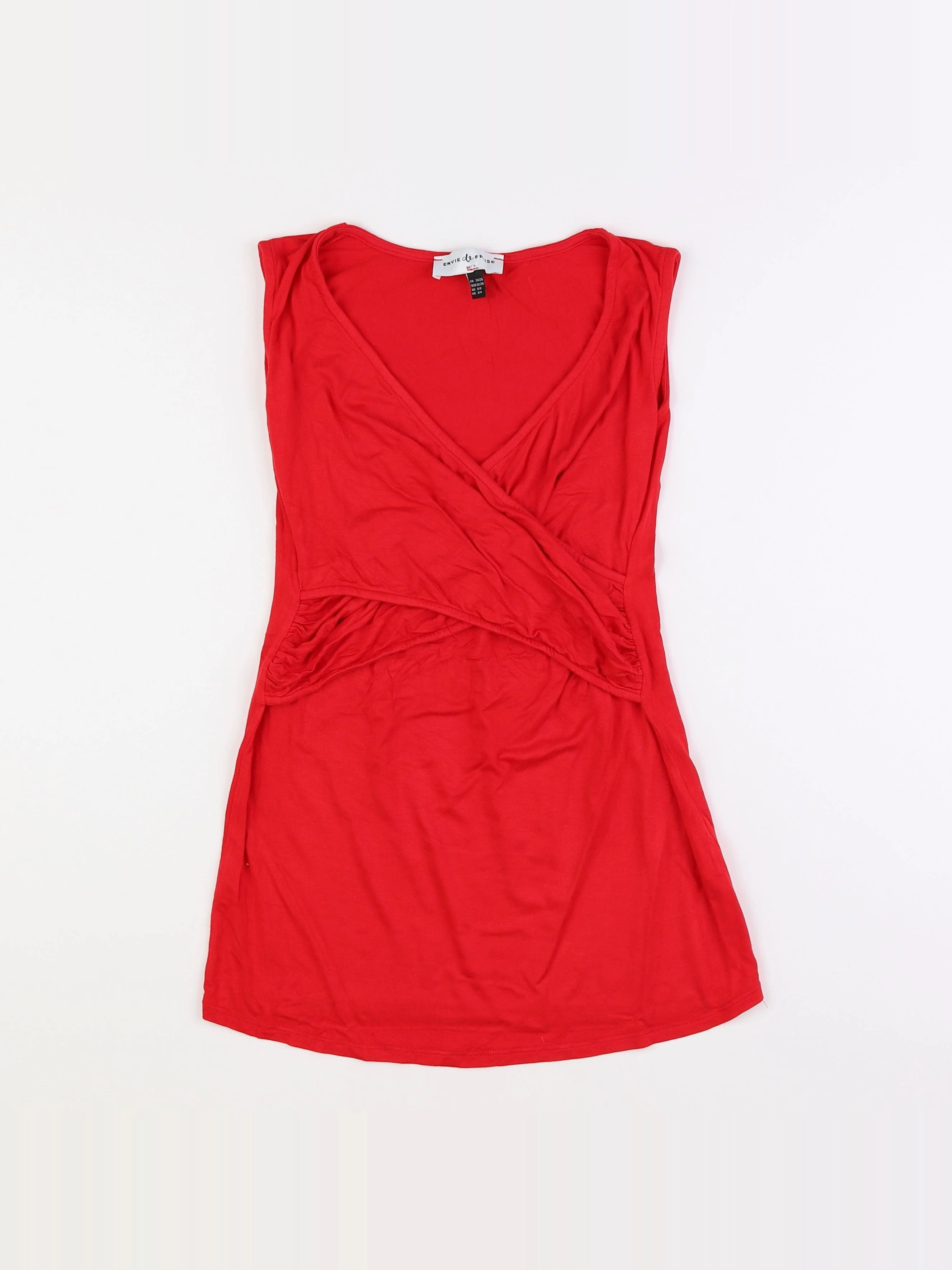 Envie de fraise - débardeur grossesse rouge - 34 à 36