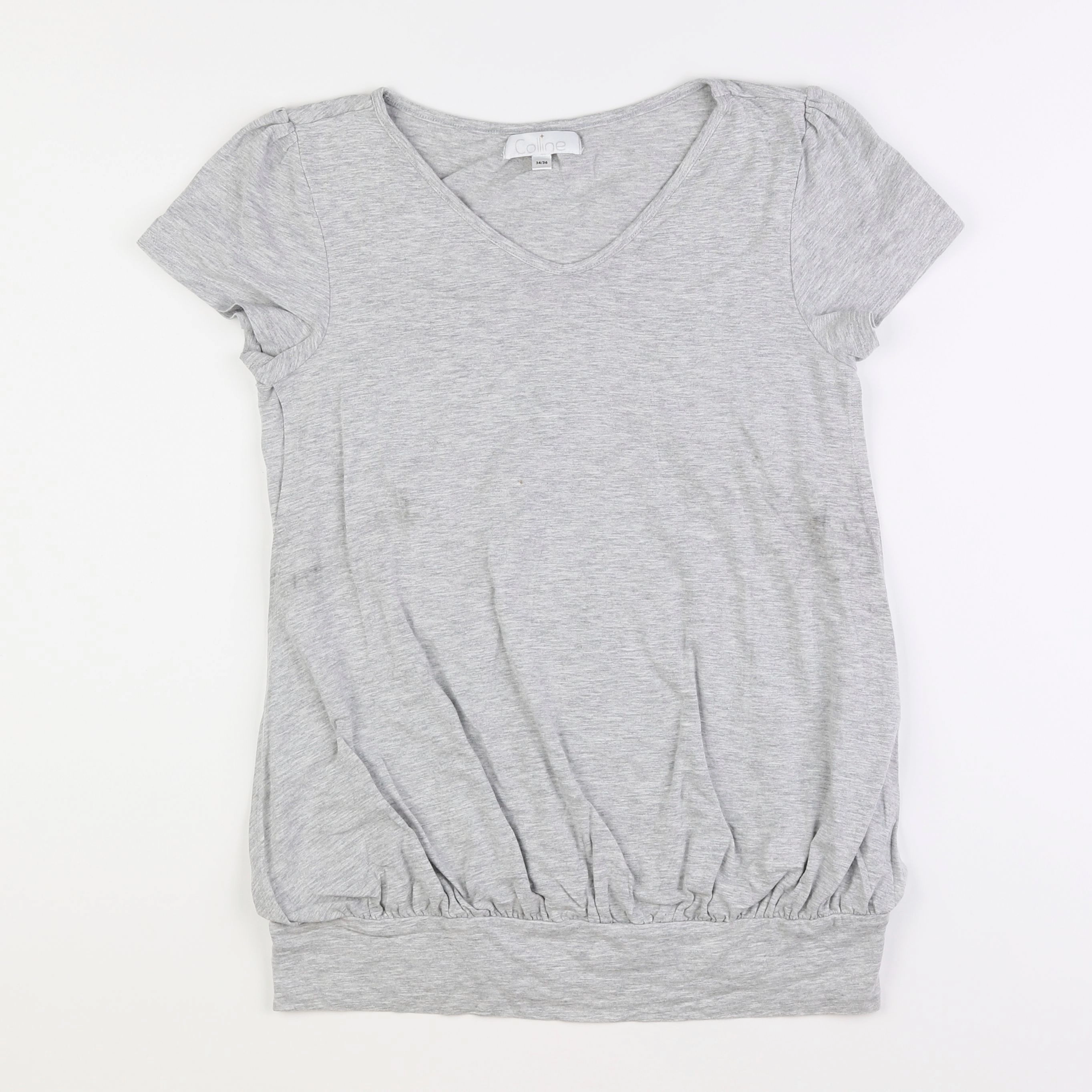 Vertbaudet - tee-shirt grossesse gris - 34 à 36