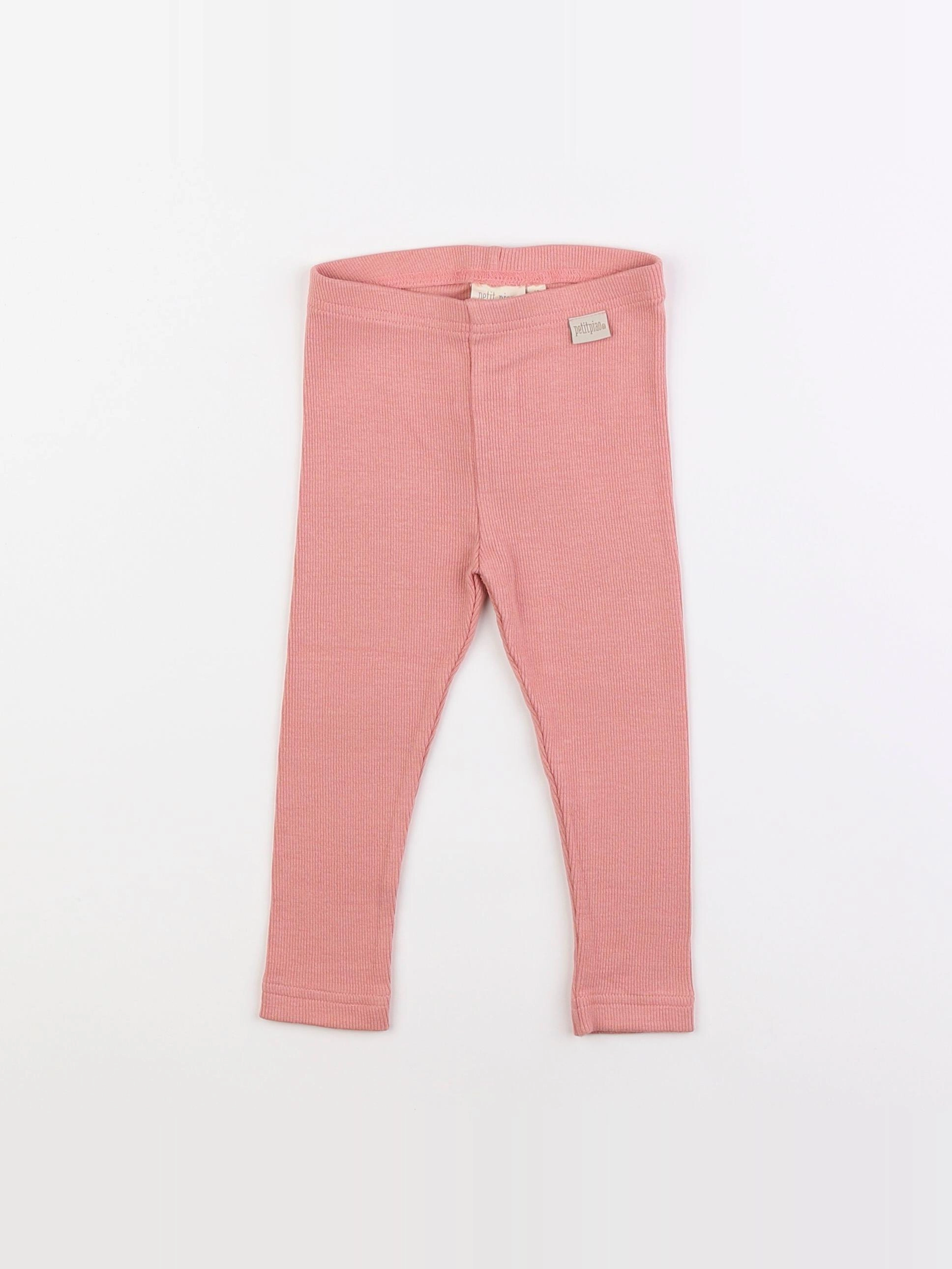 Petit Piao - legging rose - 12 mois