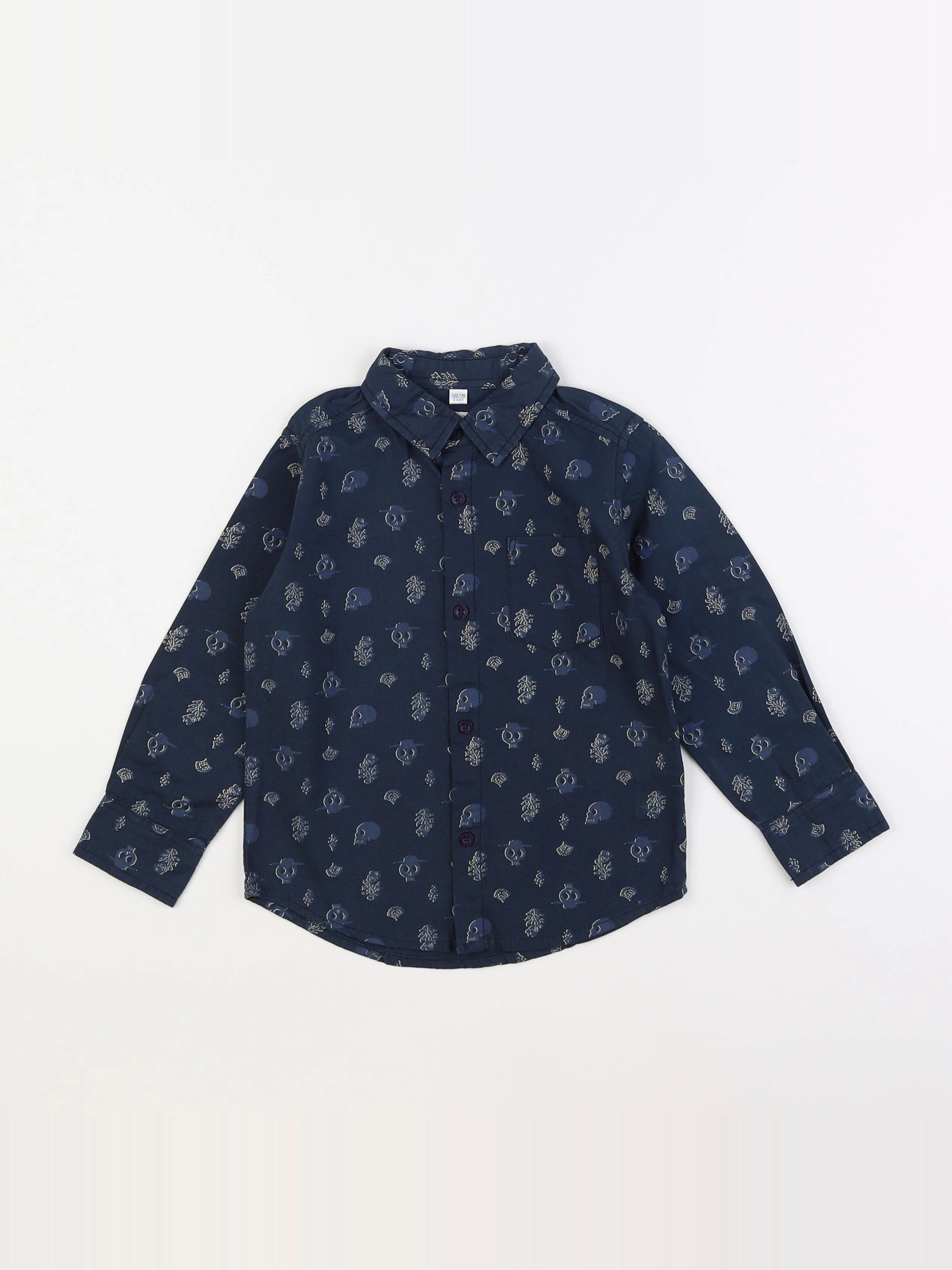 Vertbaudet - chemise bleu - 4 ans