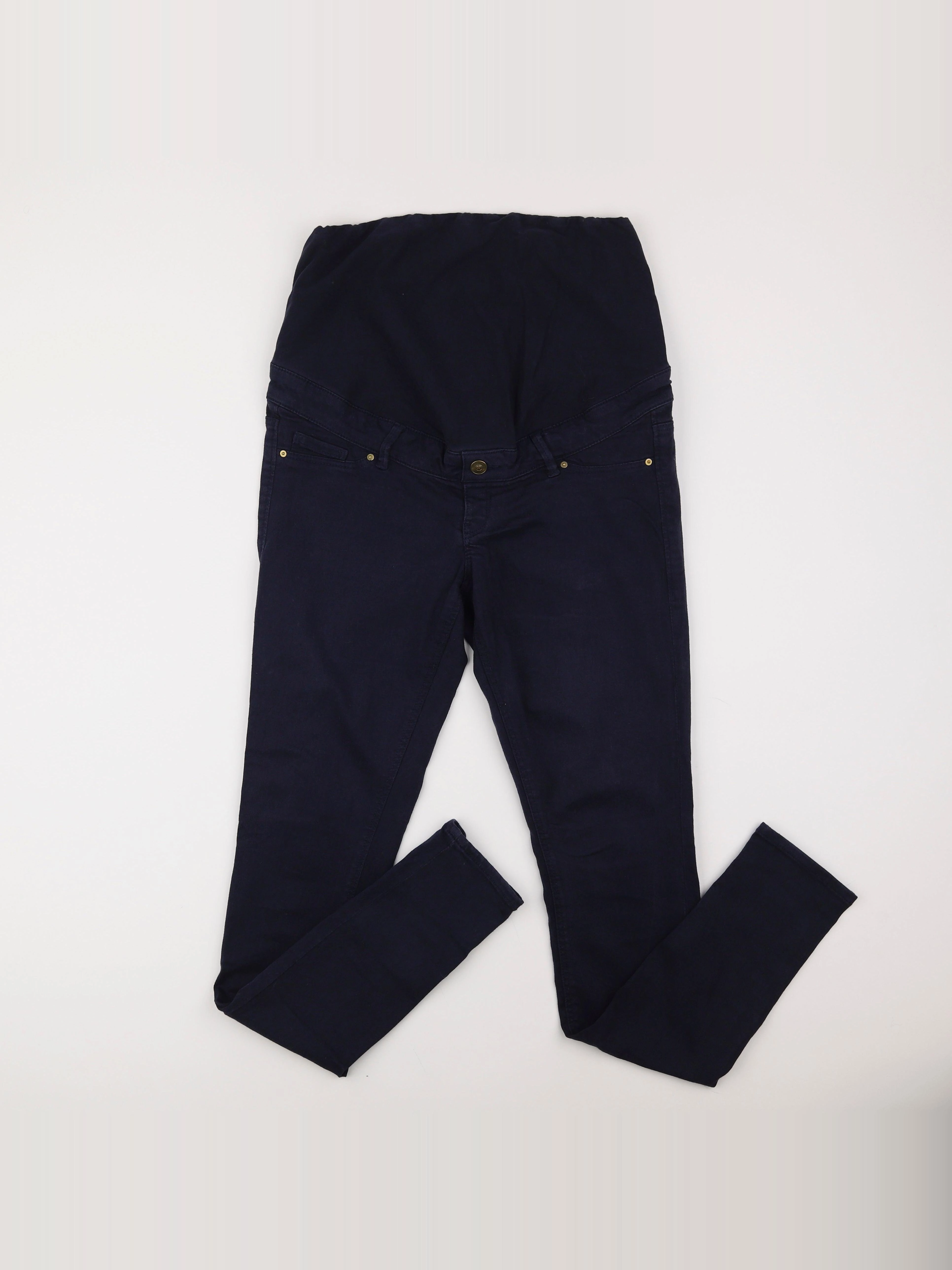 H&M - pantalon grossesse bleu - 40