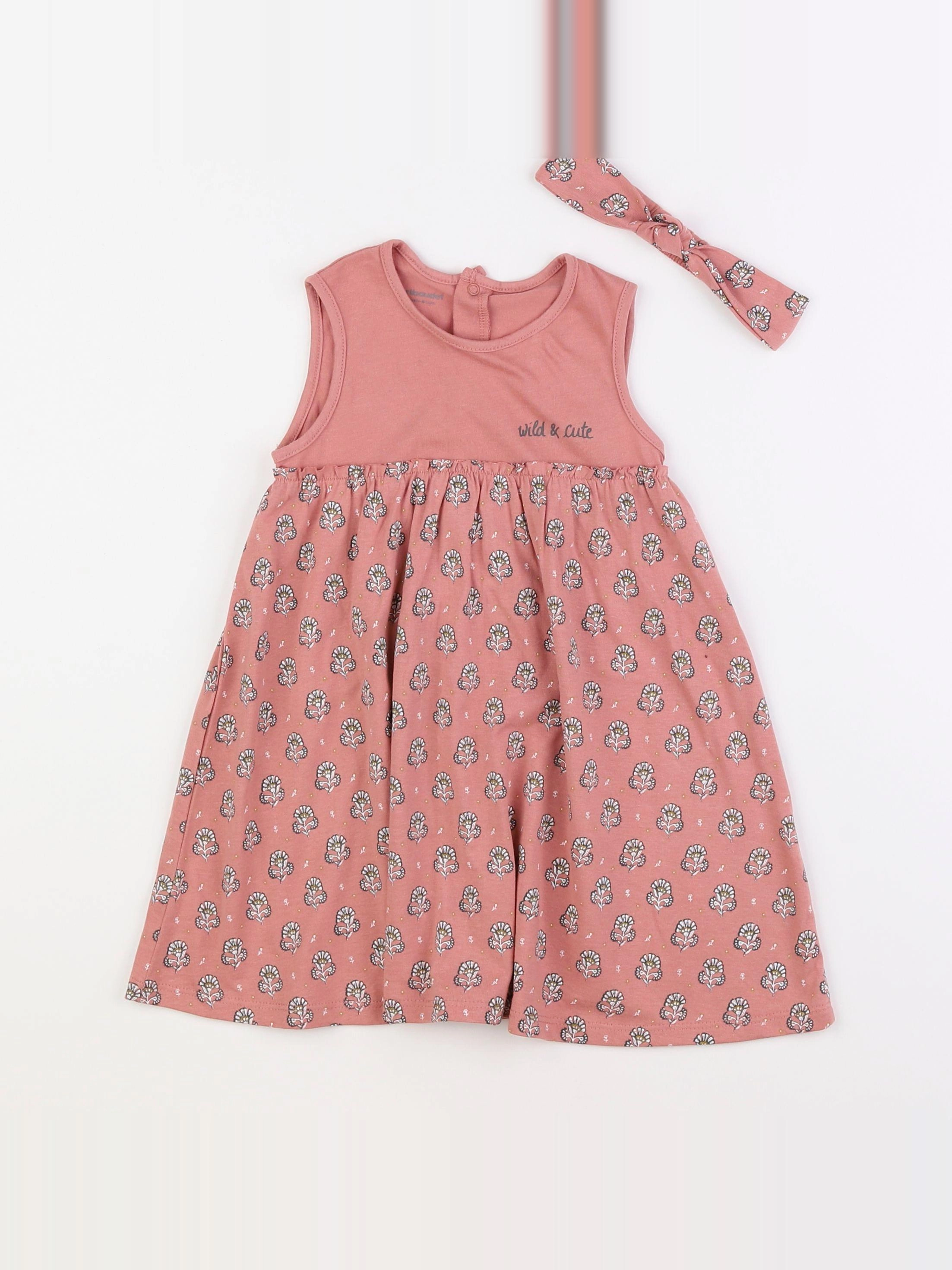 Vertbaudet - ensemble rose - 18 mois