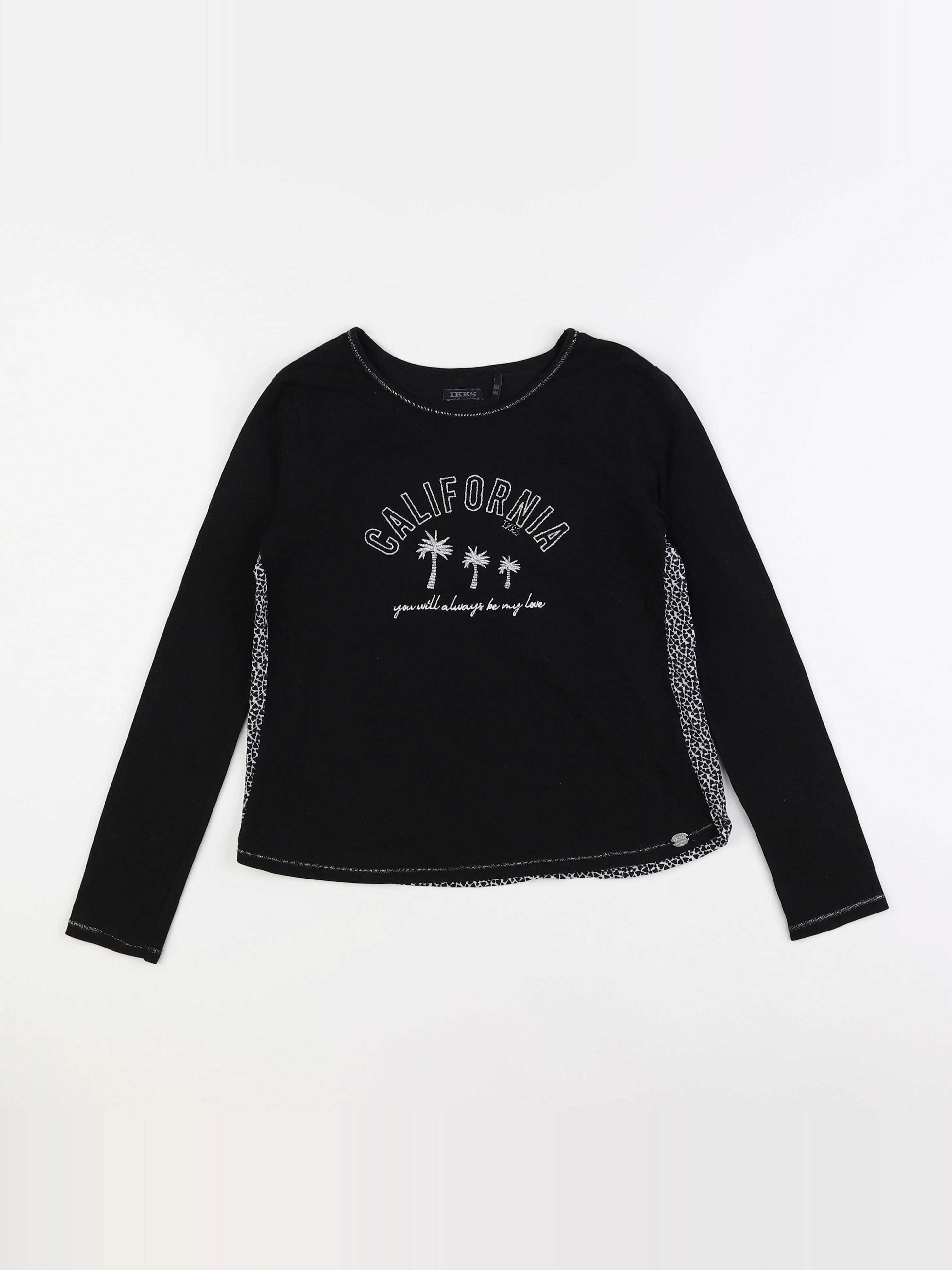 IKKS - tee-shirt noir - 10 ans