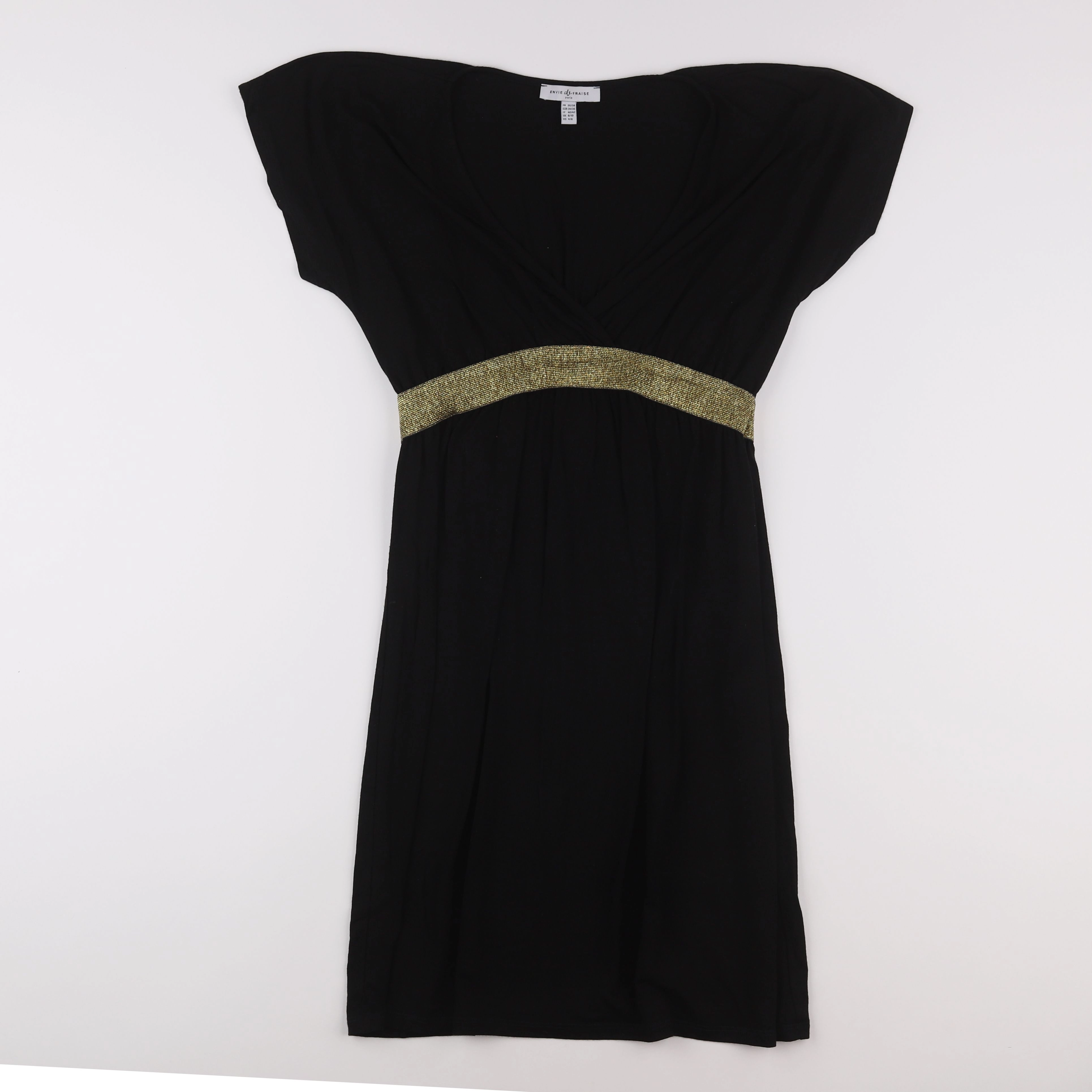 Envie de fraise - robe grossesse, allaitement noir - 36 à 38