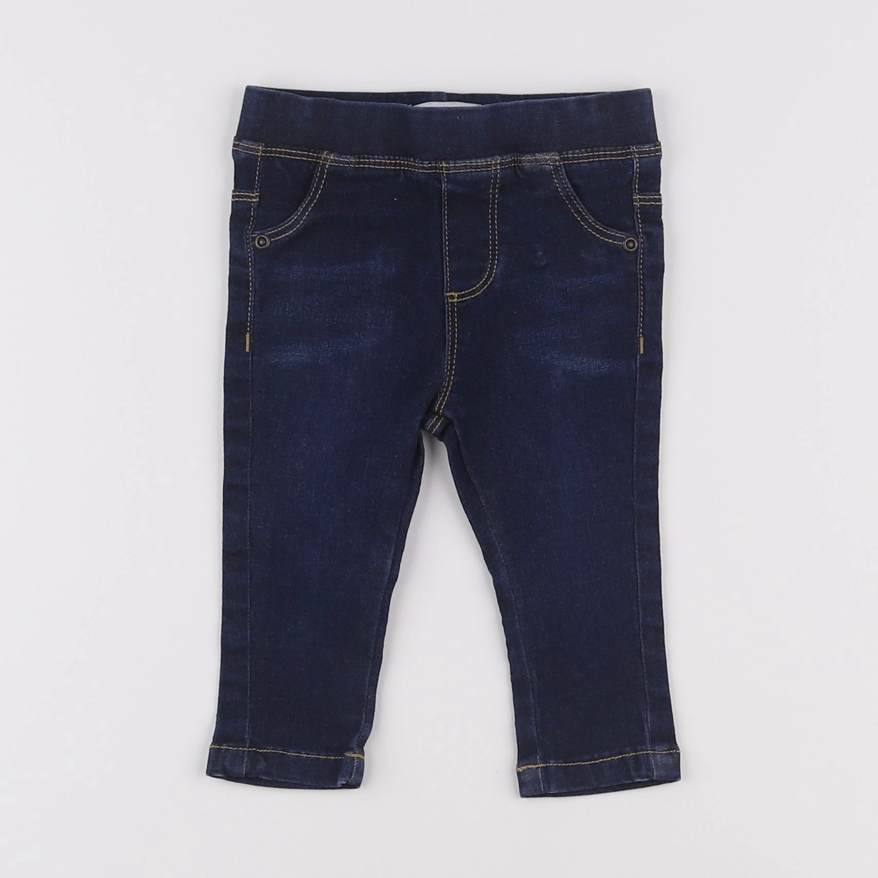 Vertbaudet - jegging bleu - 6 mois