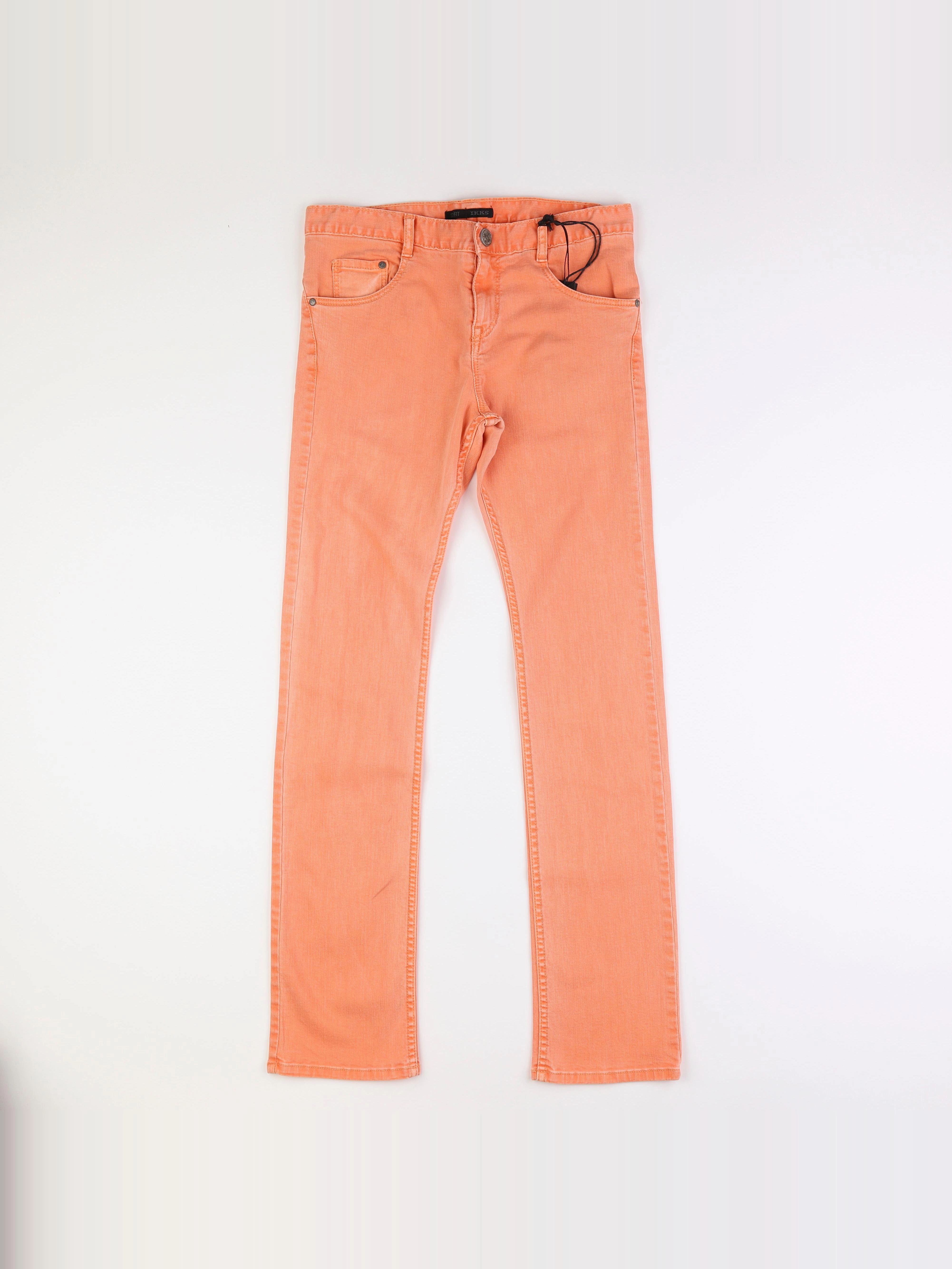 IKKS - jean orange - 14 ans