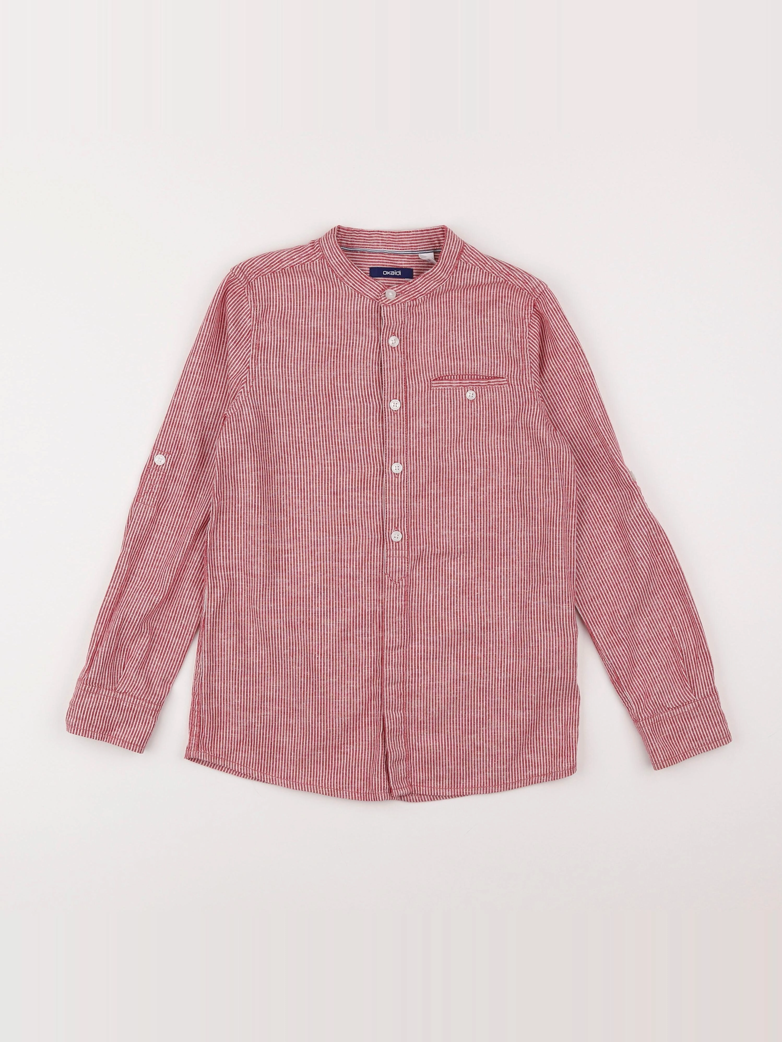 Okaidi - chemise rouge - 8 ans