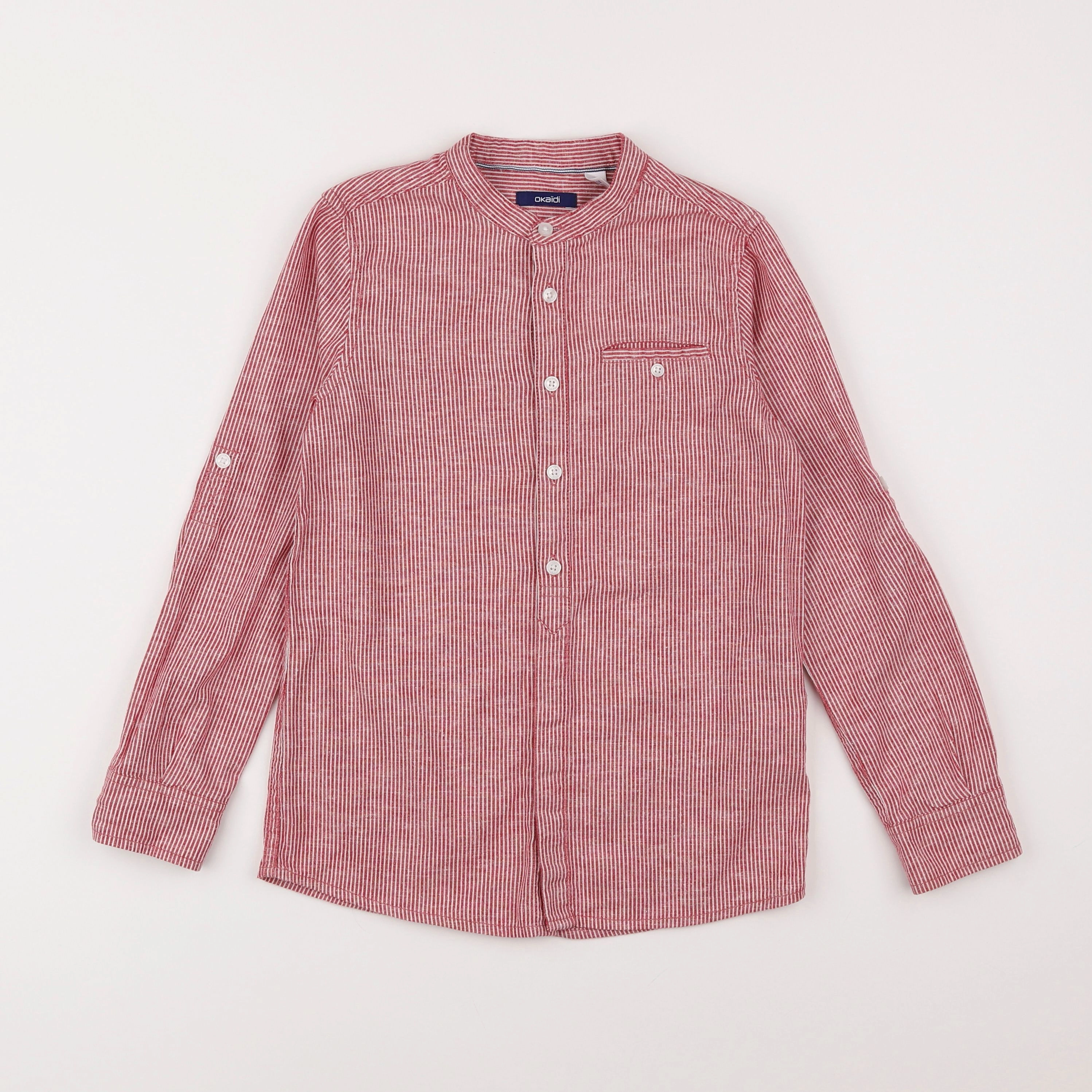 Okaidi - chemise rouge - 8 ans