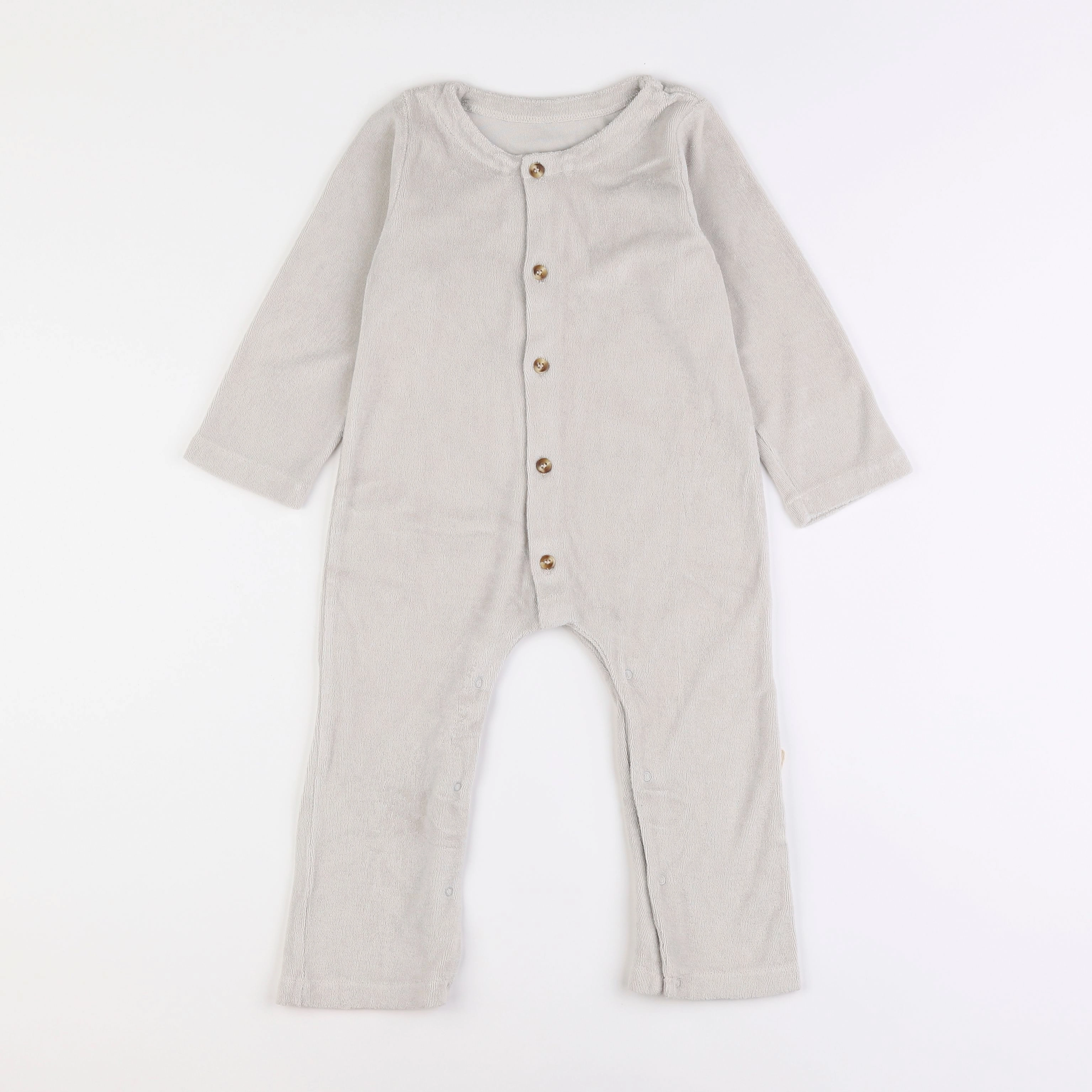 Poudre Organic - combinaison gris Lunar Rock - 2 ans