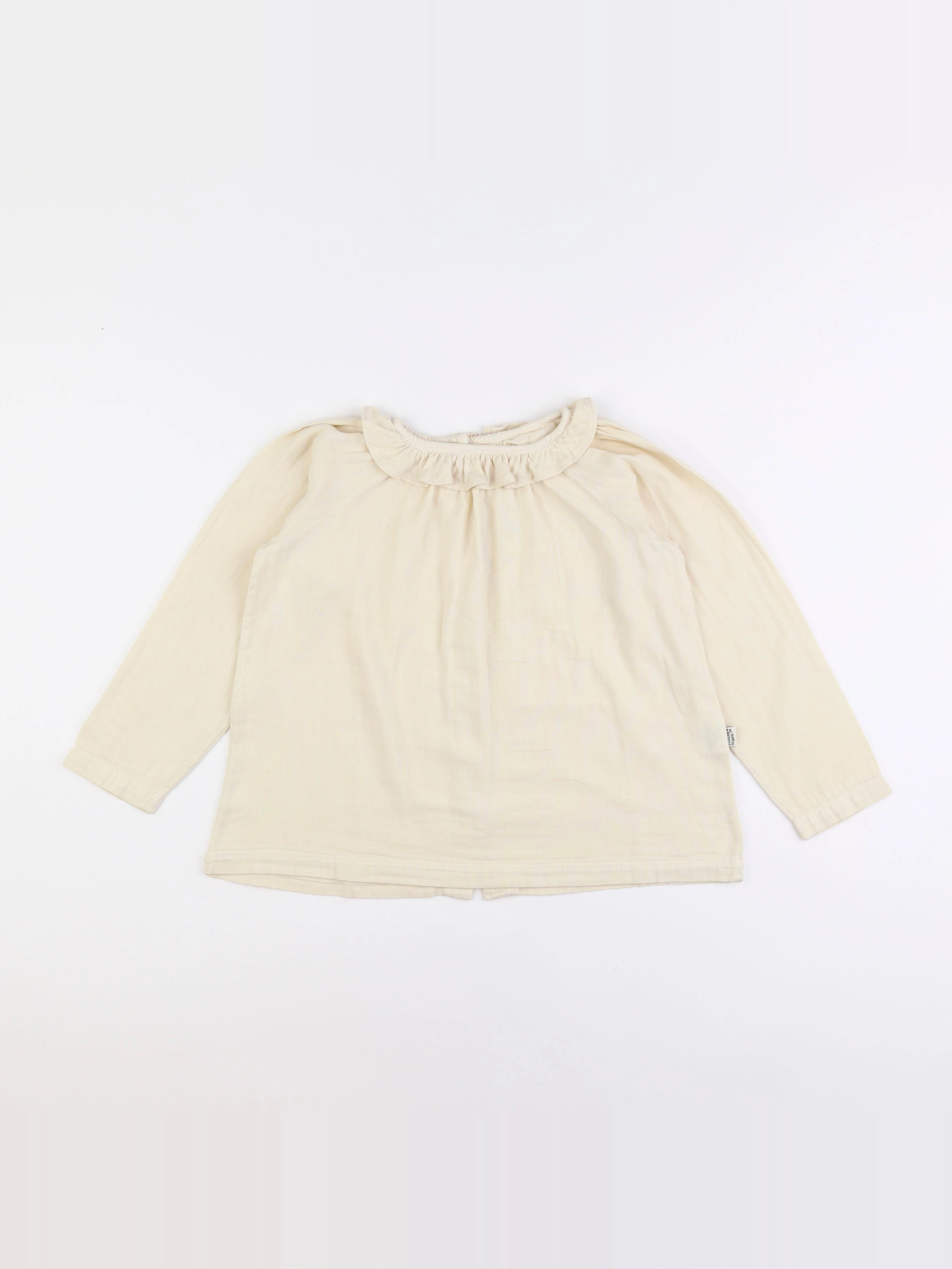 Poudre Organic - blouse beige - 8 ans