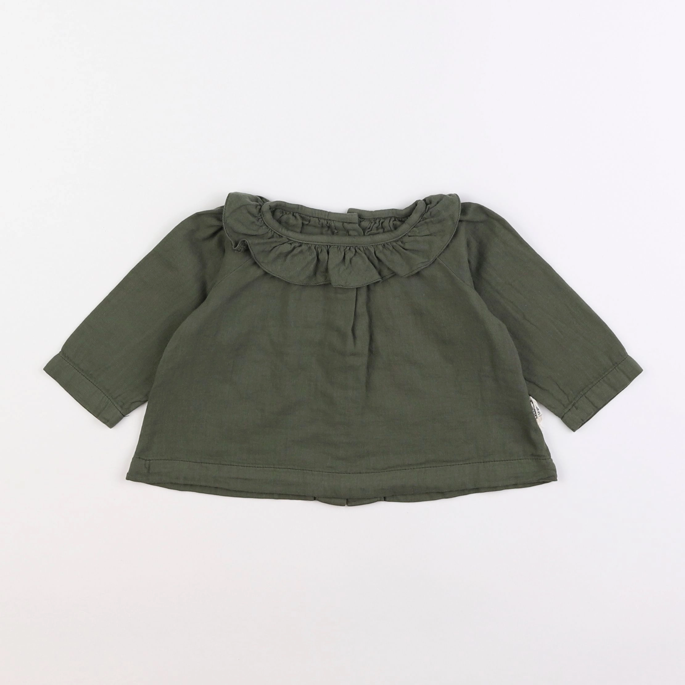 Poudre Organic - blouse vert - 3 mois