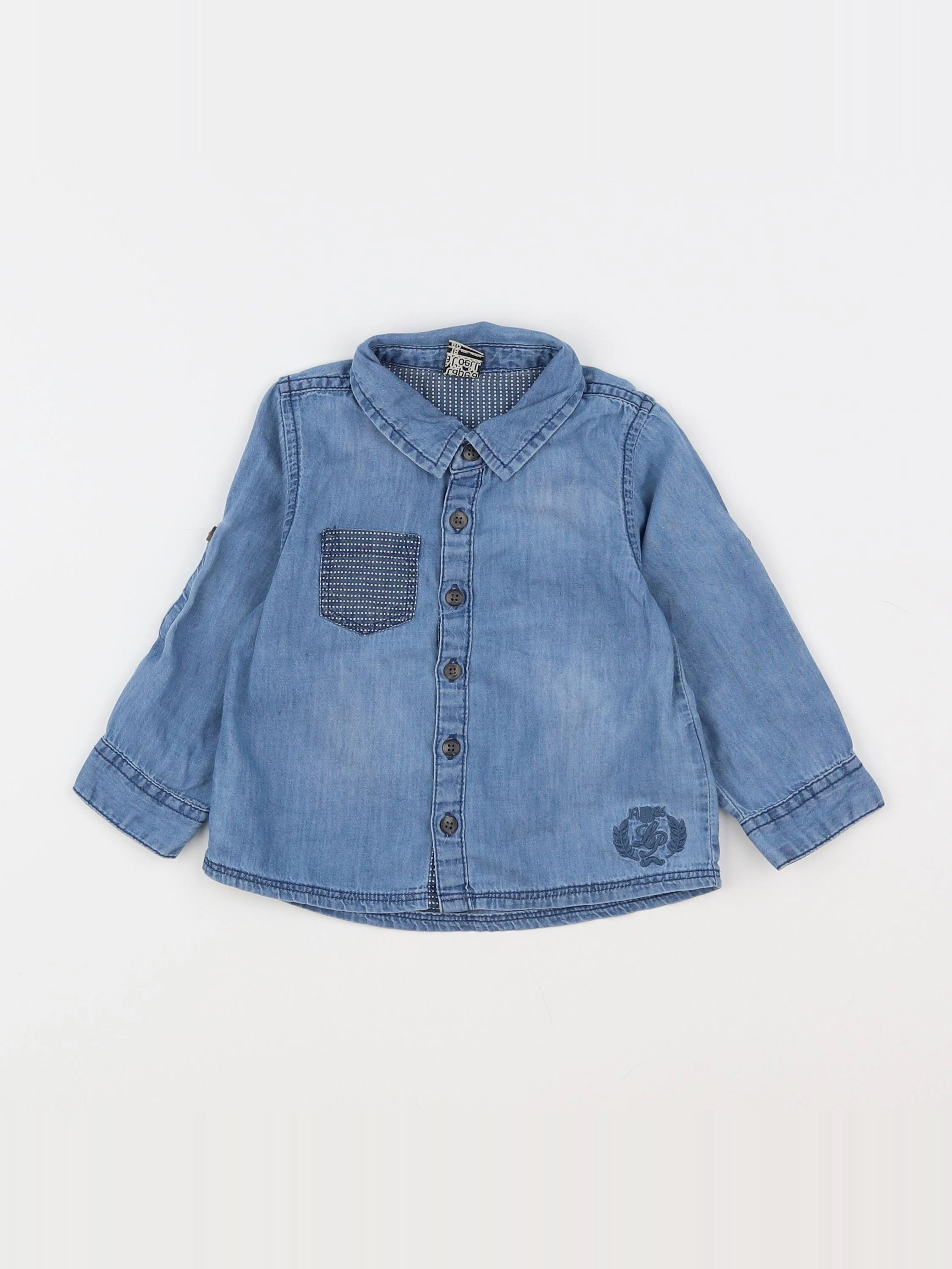 Tape à l'oeil - chemise bleu - 18 mois