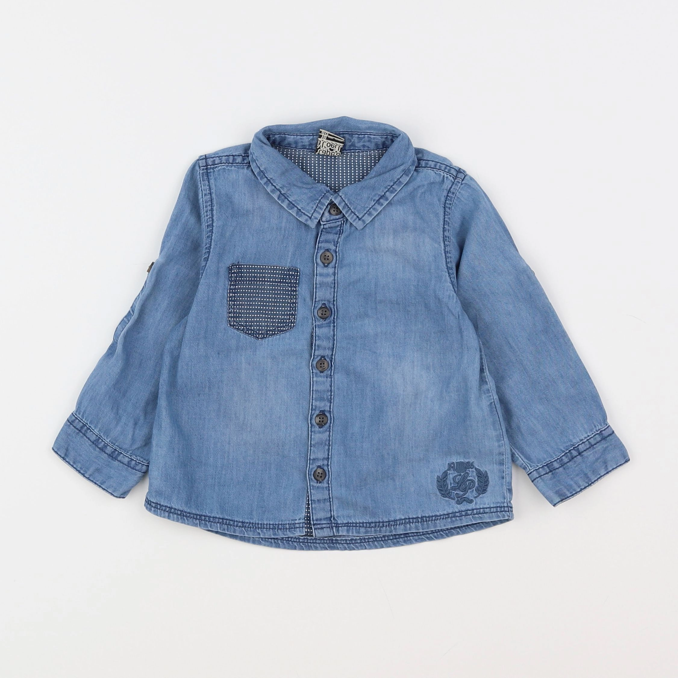 Tape à l'oeil - chemise bleu - 18 mois