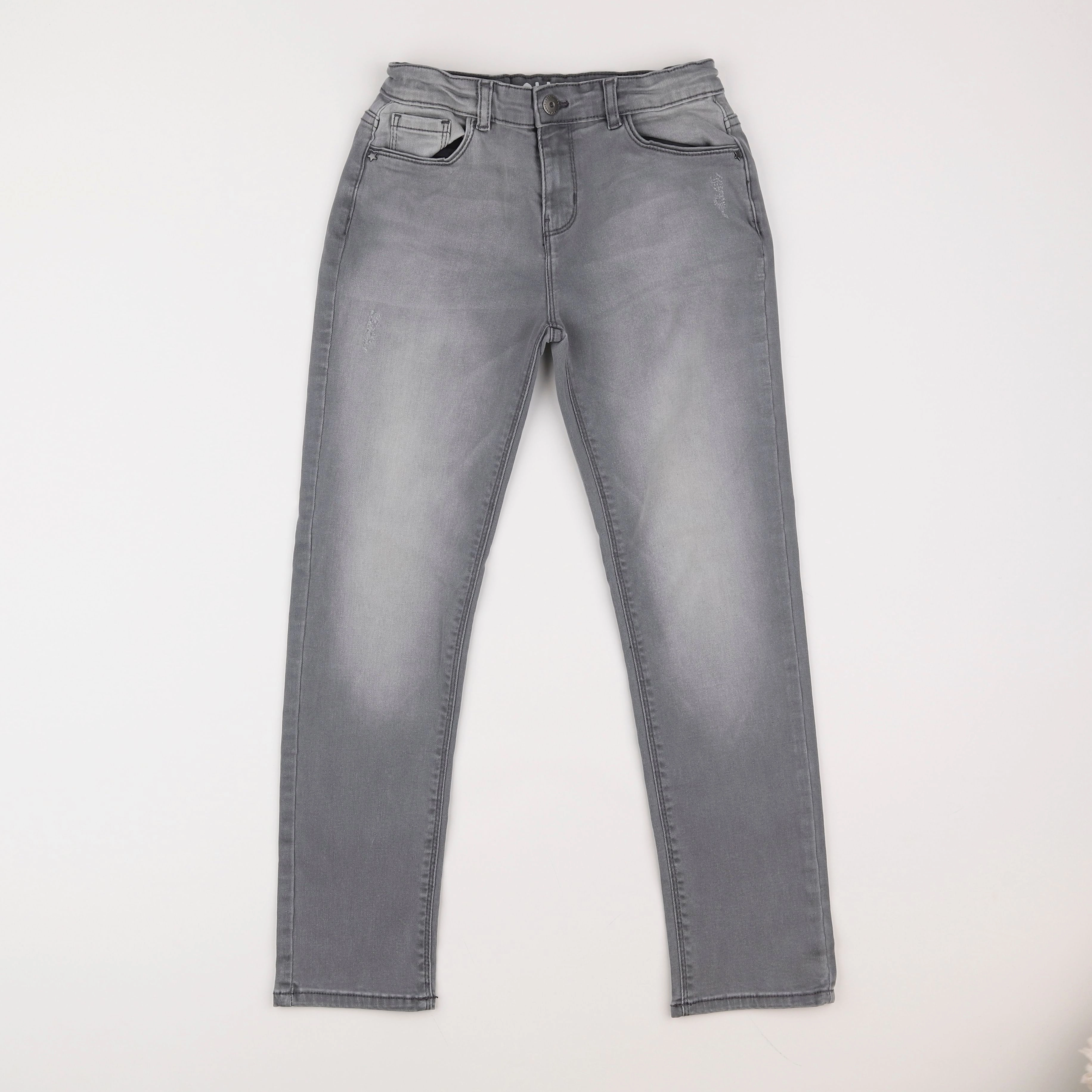 Vertbaudet - jean gris - 10 ans