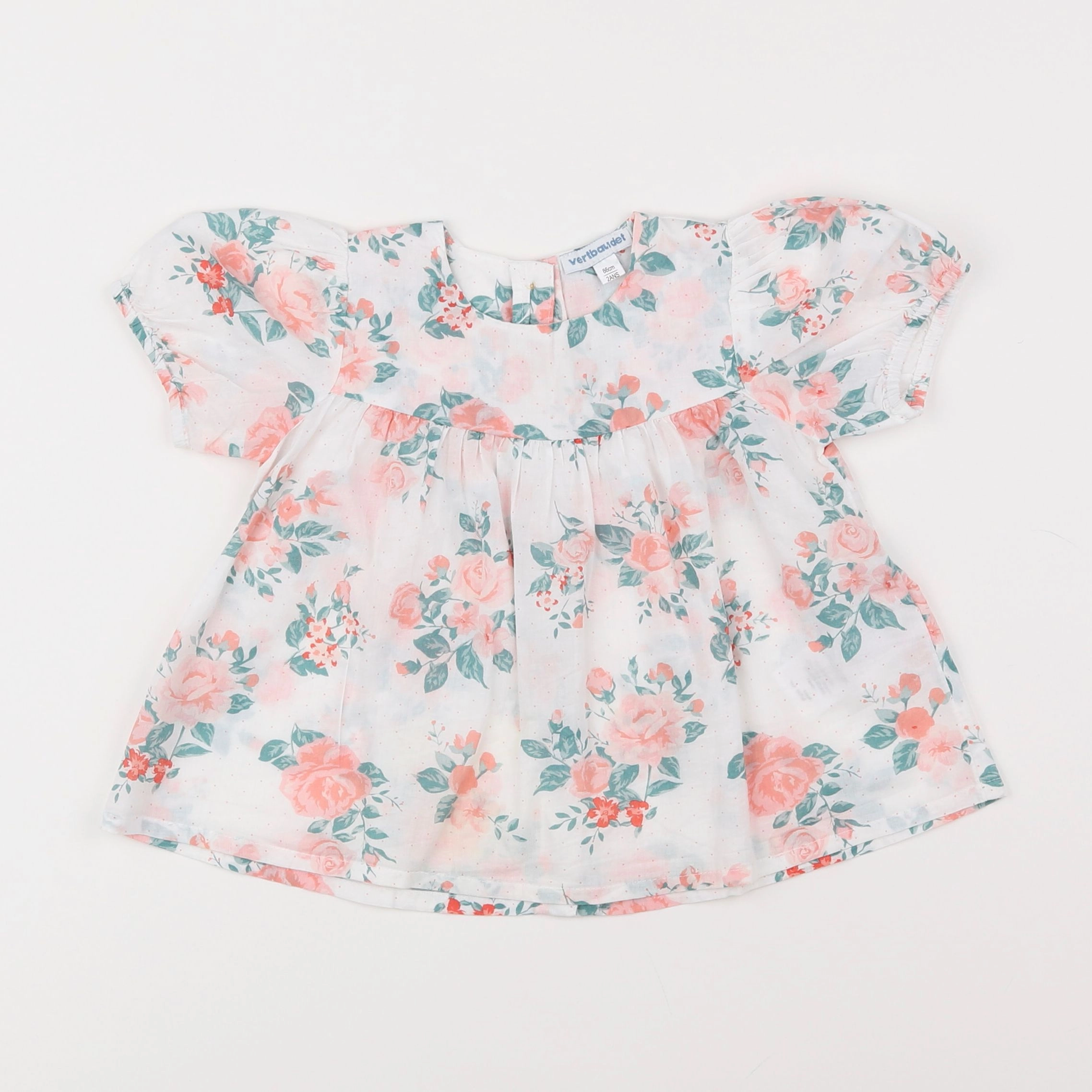 Vertbaudet - blouse blanc - 2 ans