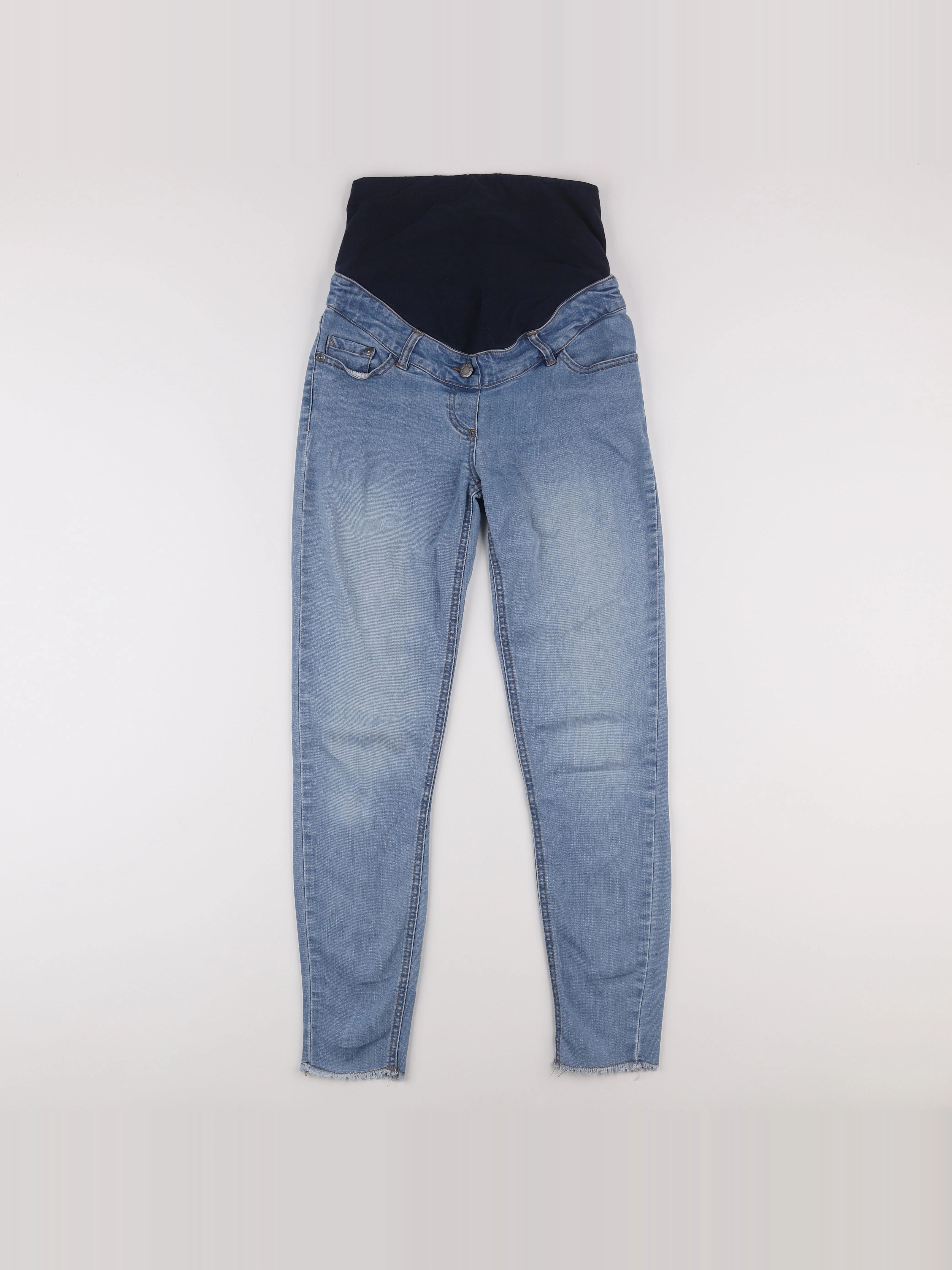 Vertbaudet - jean grossesse bleu - 34