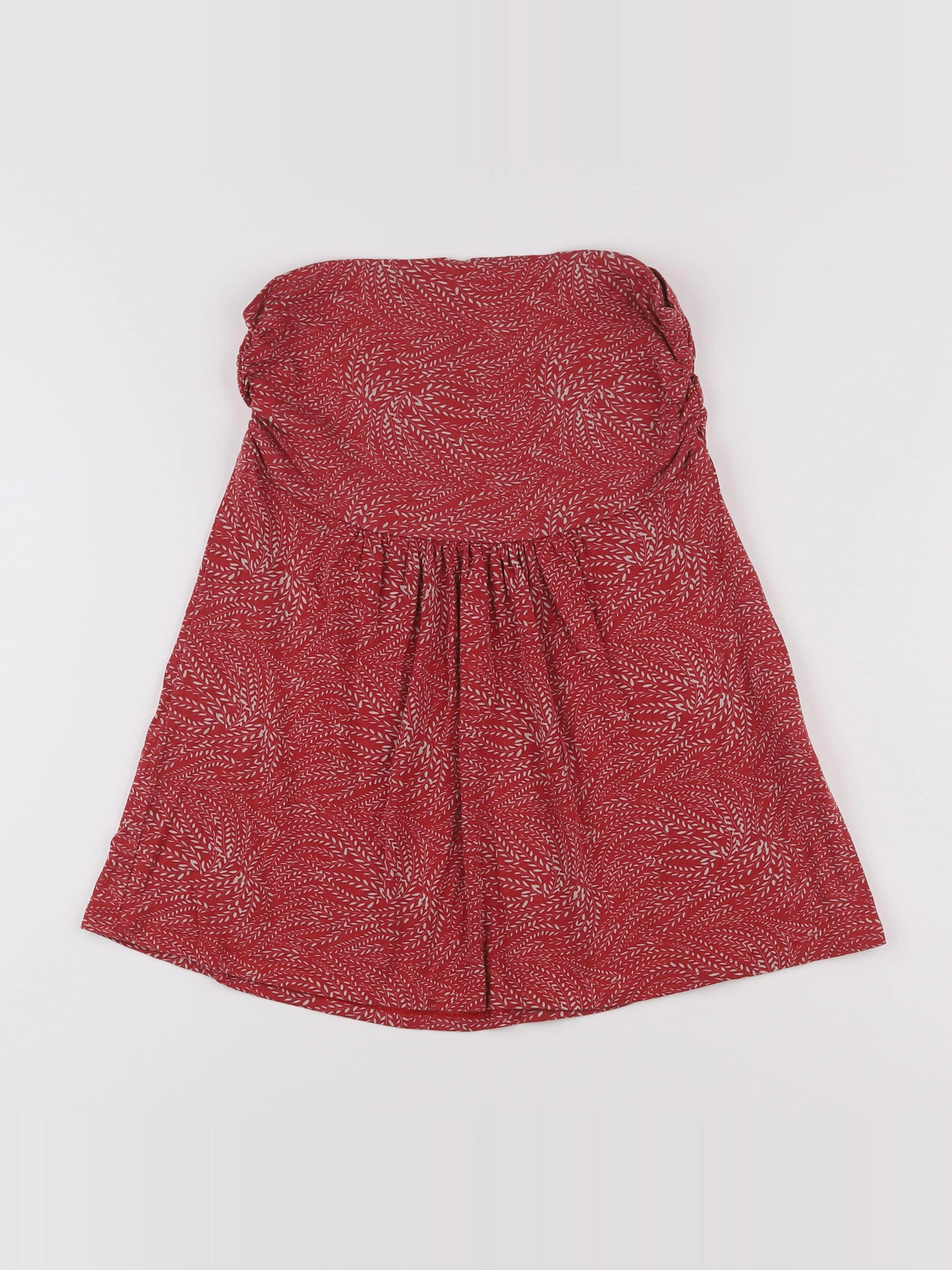 Envie de fraise - jupe grossesse rouge, blanc - 34 à 36
