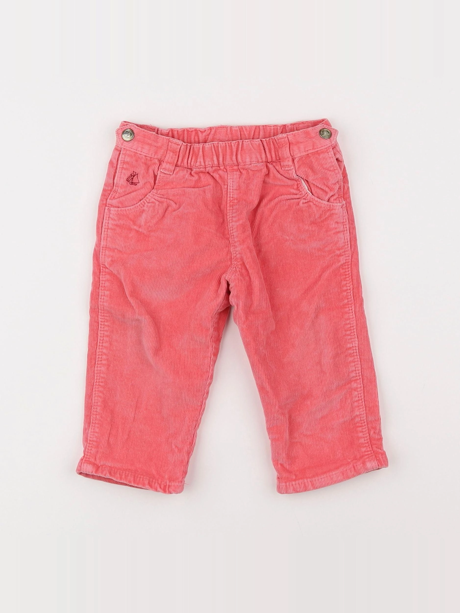 Petit Bateau - pantalon rose - 12 mois