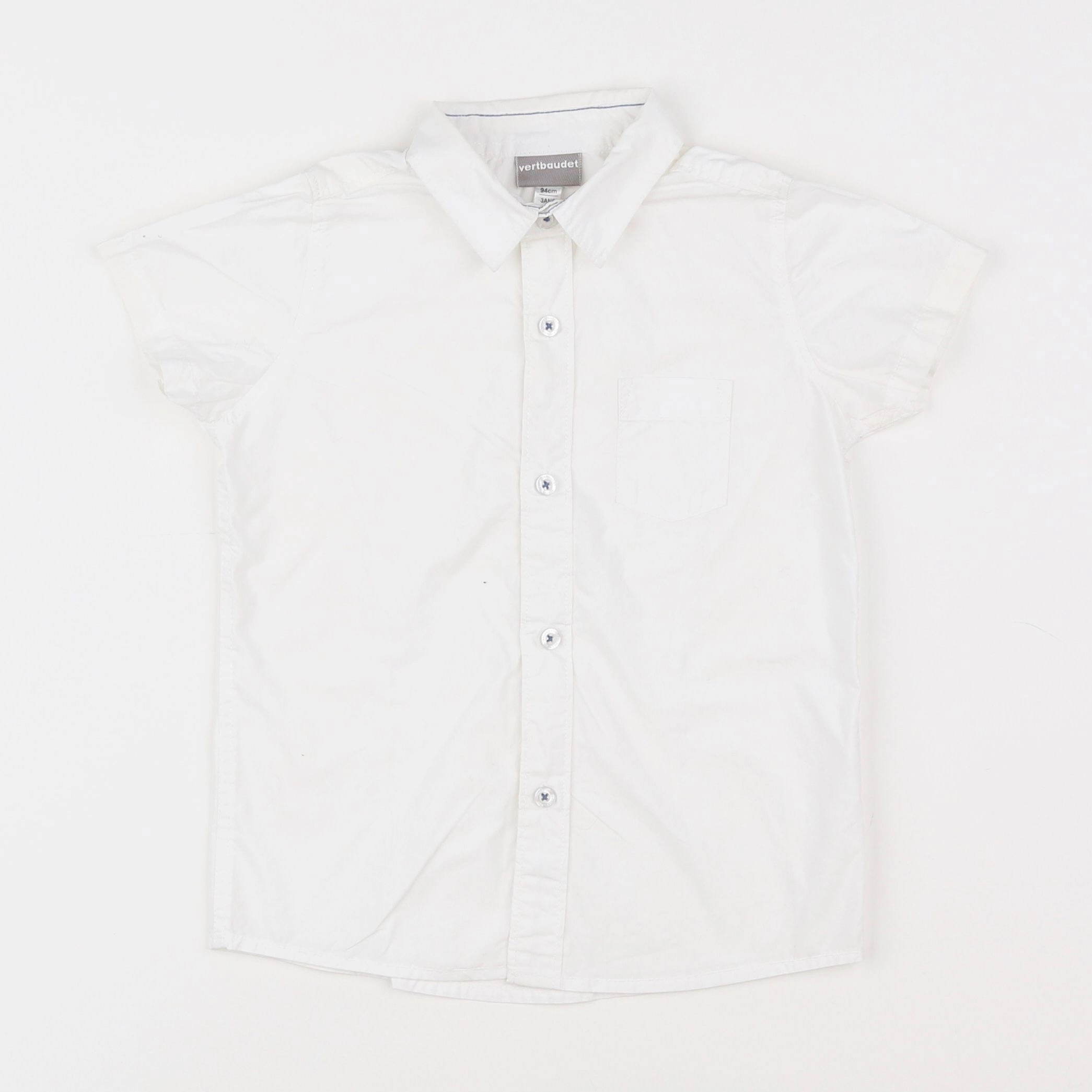 Vertbaudet - chemise blanc - 3 ans