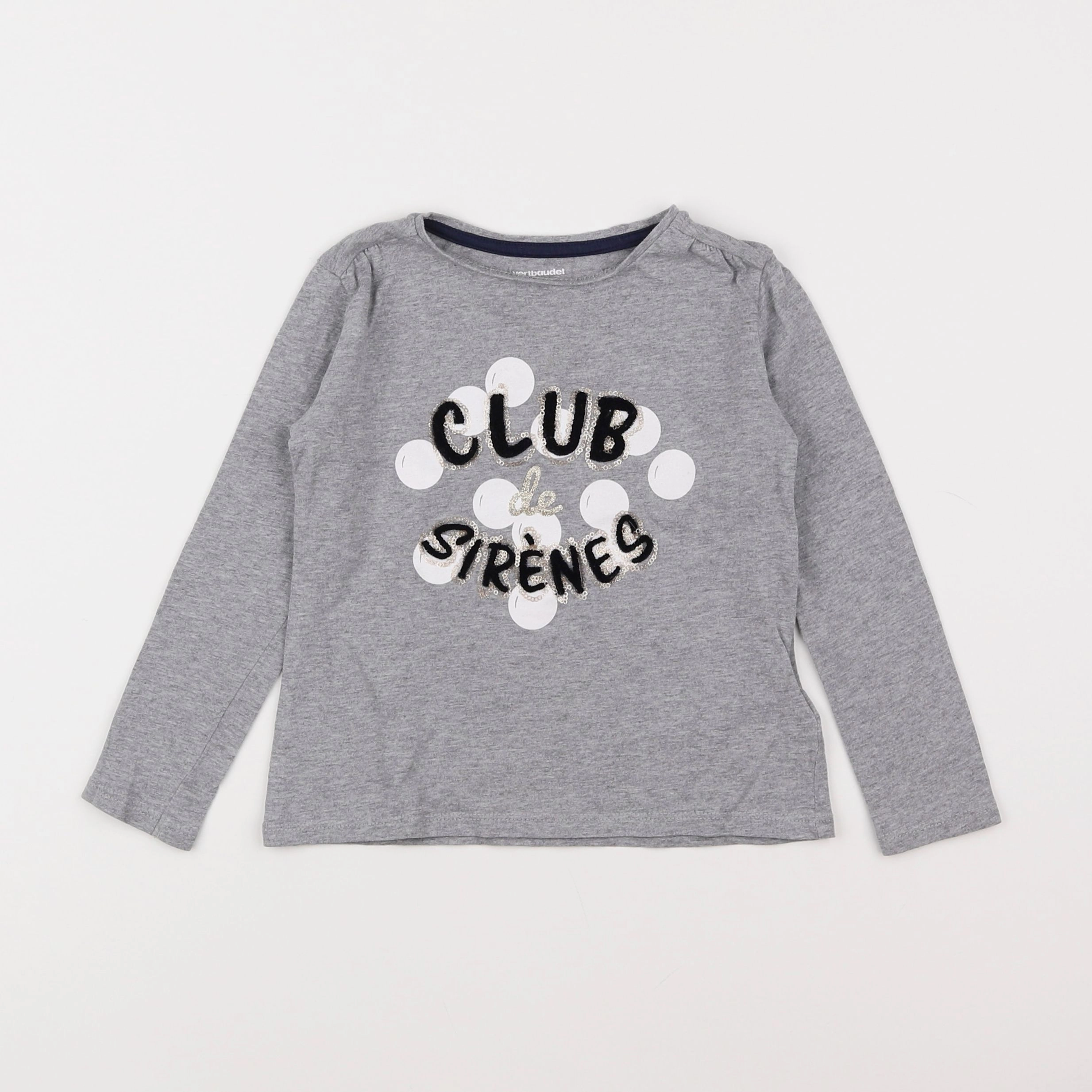 Vertbaudet - tee-shirt gris - 4 ans