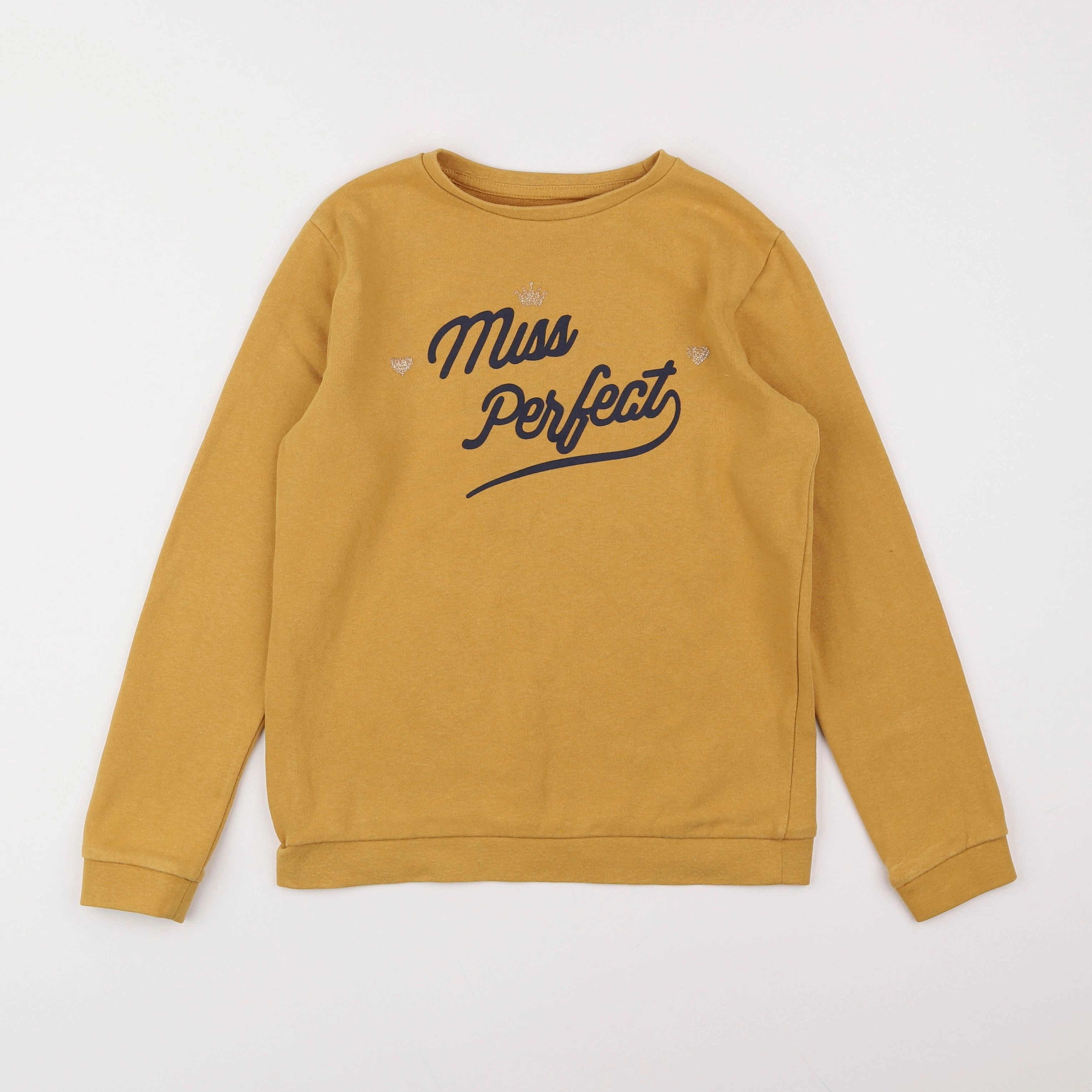 Vertbaudet - sweat jaune - 10 ans
