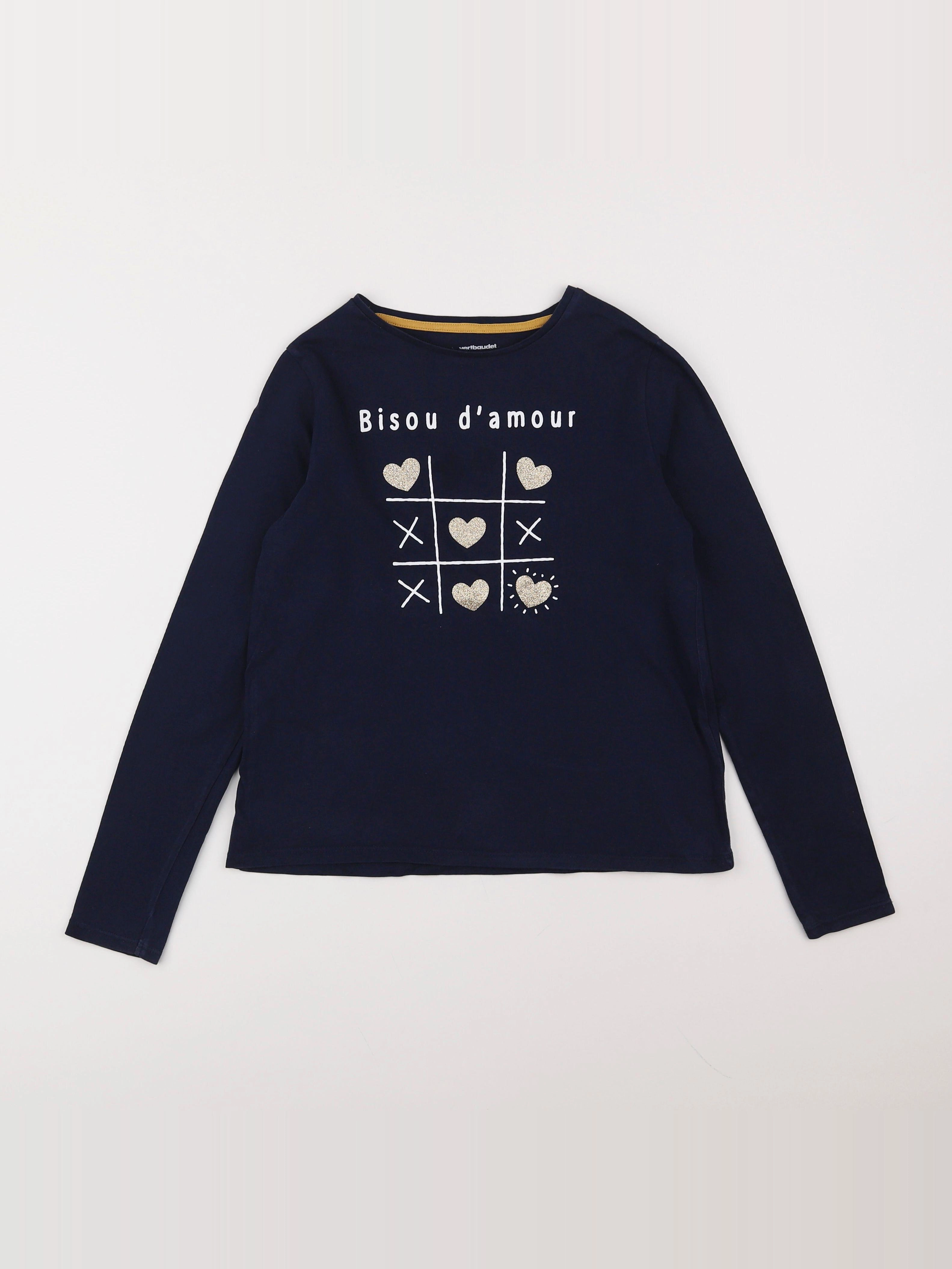 Vertbaudet - tee-shirt bleu - 10 ans