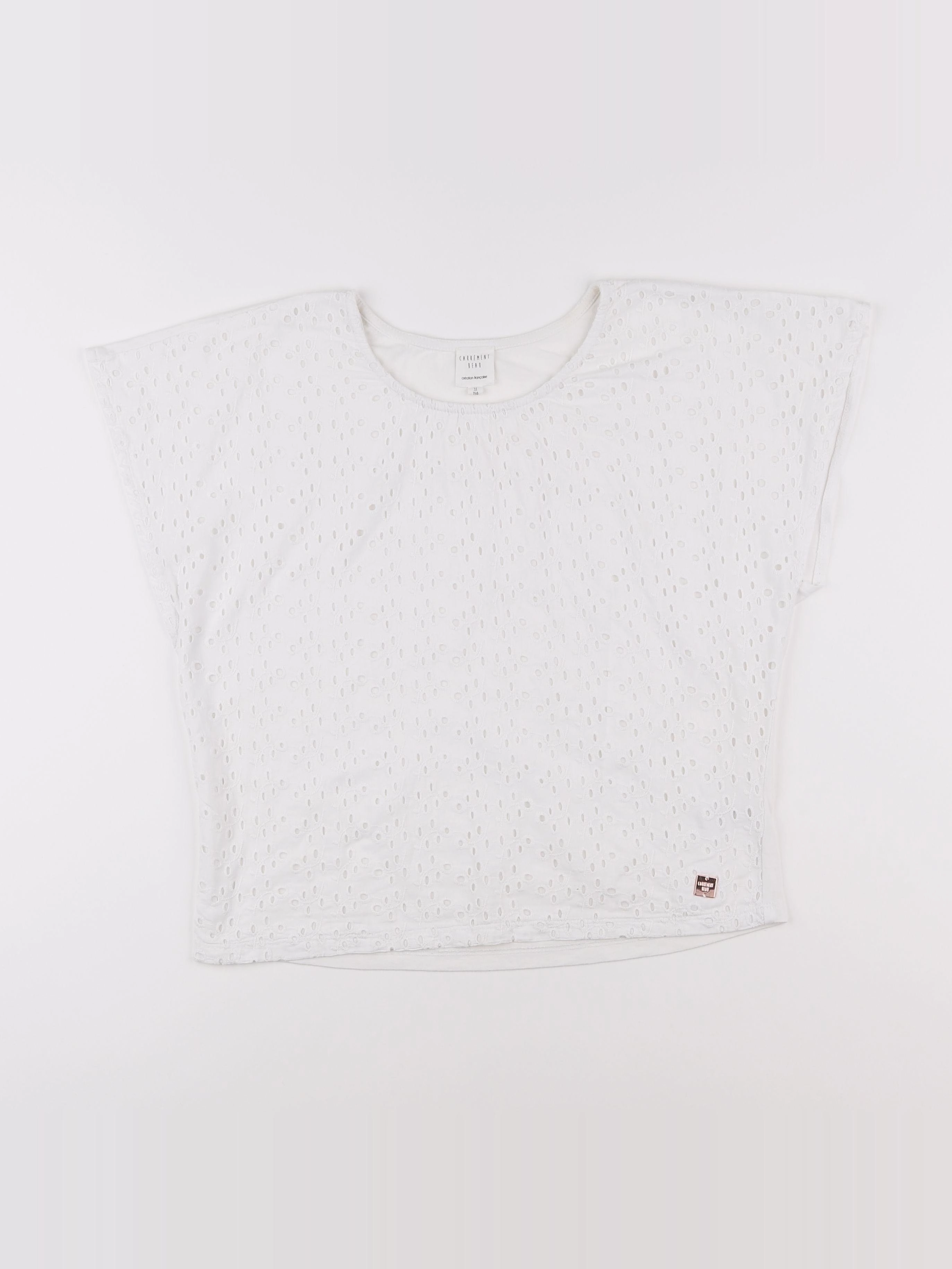 Carrément Beau - tee-shirt blanc - 11 ans