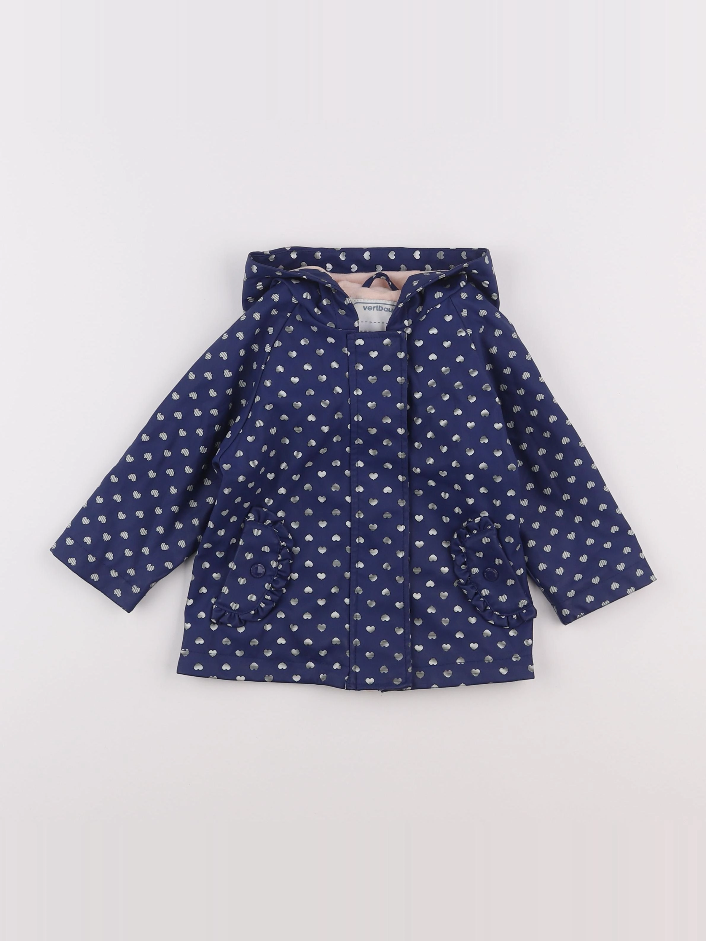 Vertbaudet - imperméable bleu - 12 mois