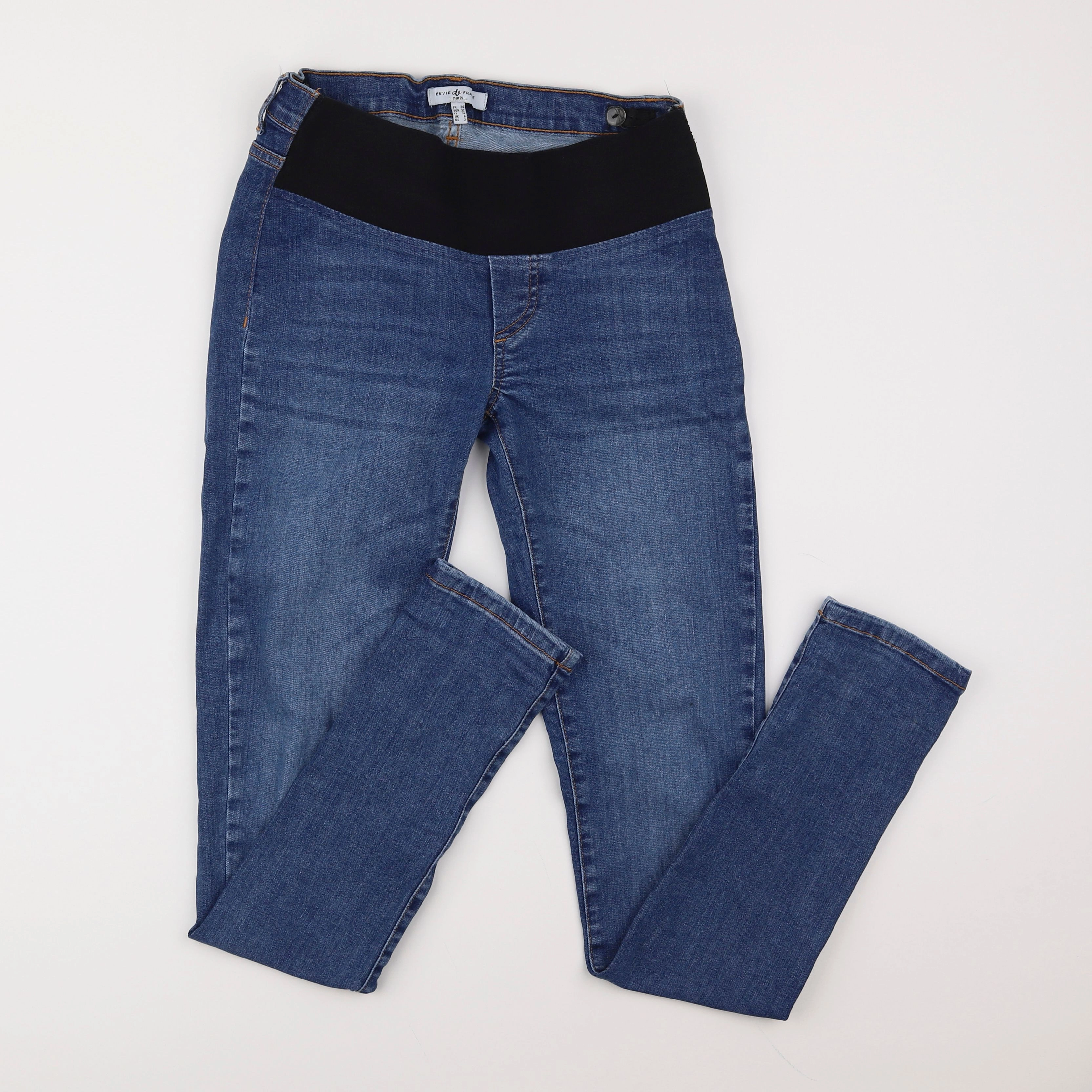 Envie de fraise - jean grossesse bleu - 34