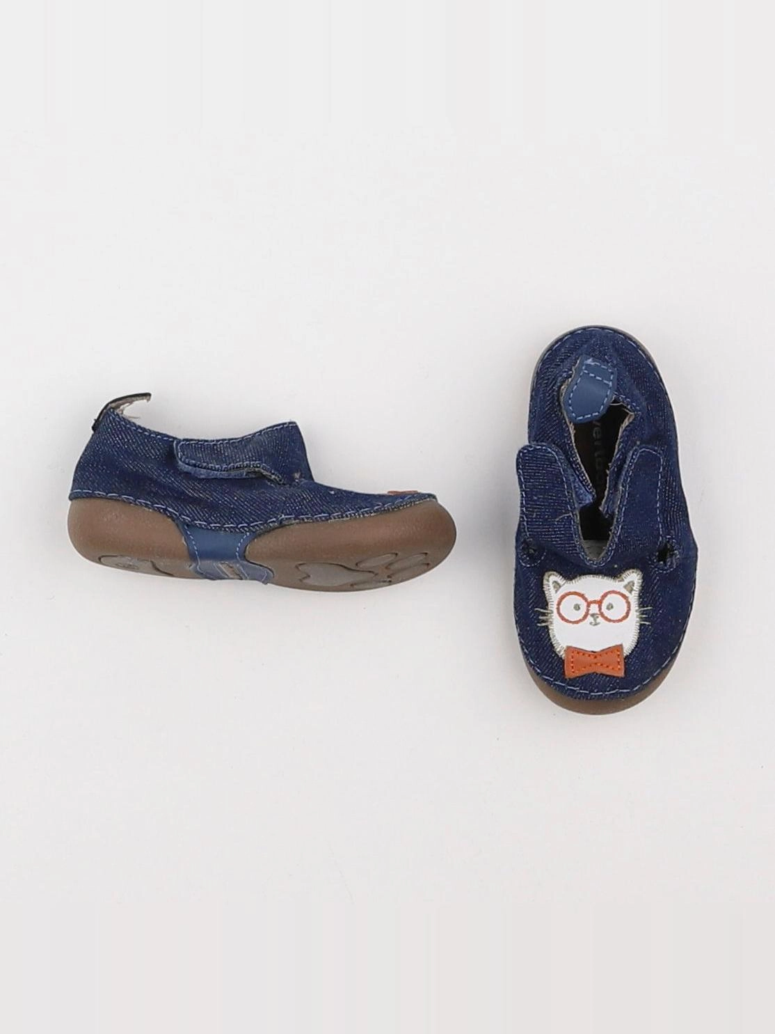 Vertbaudet - chaussons bleu - pointure 19