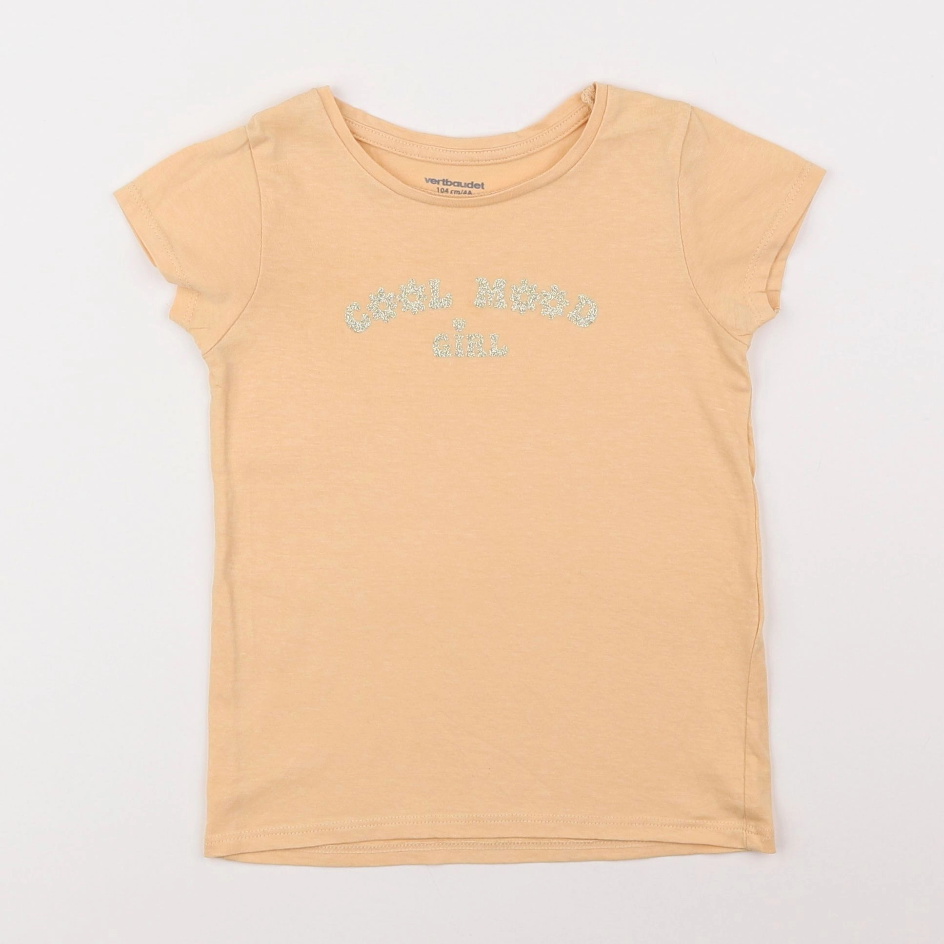 Vertbaudet - tee-shirt jaune - 4 ans