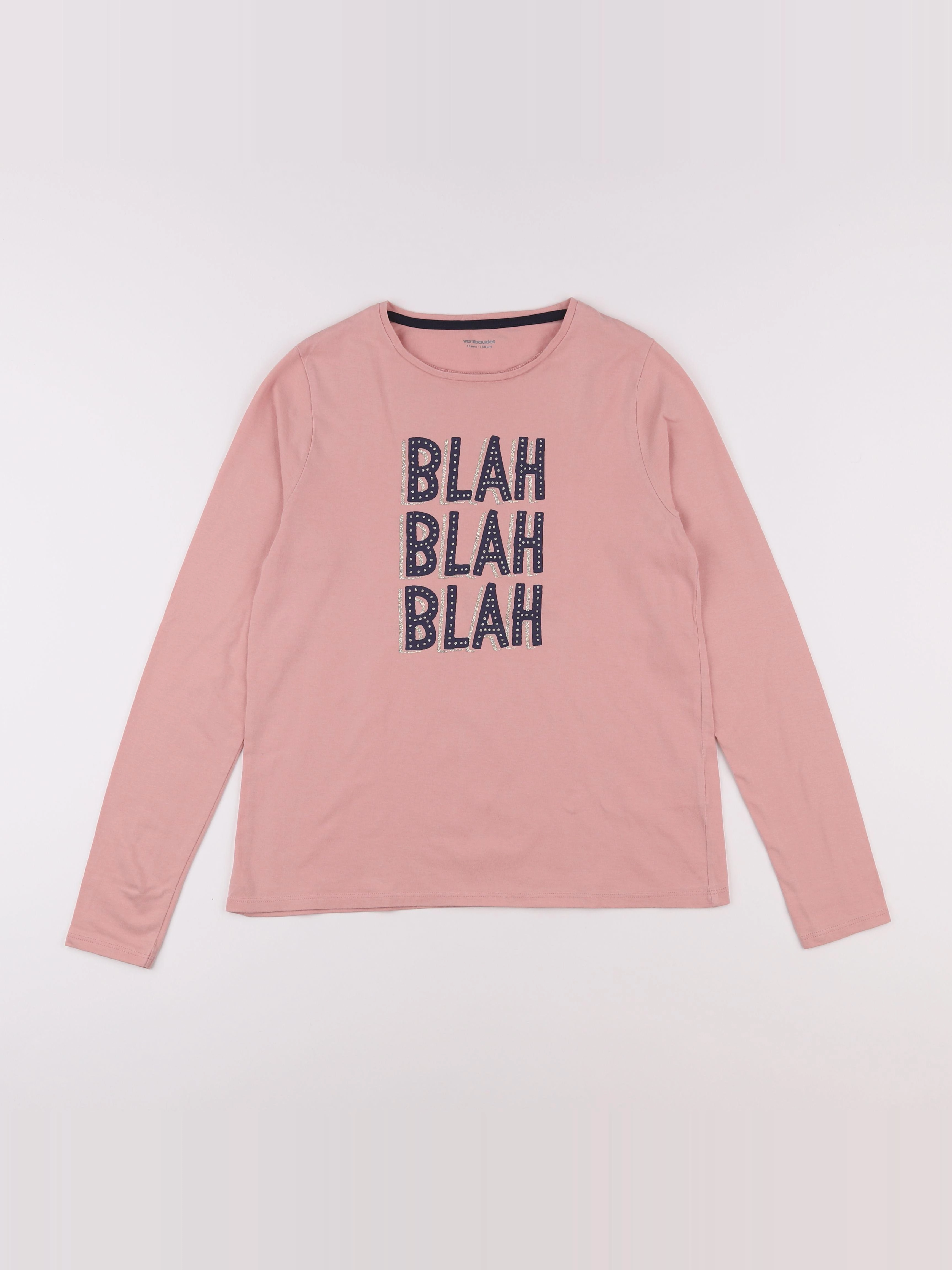 Vertbaudet - tee-shirt rose - 14 ans