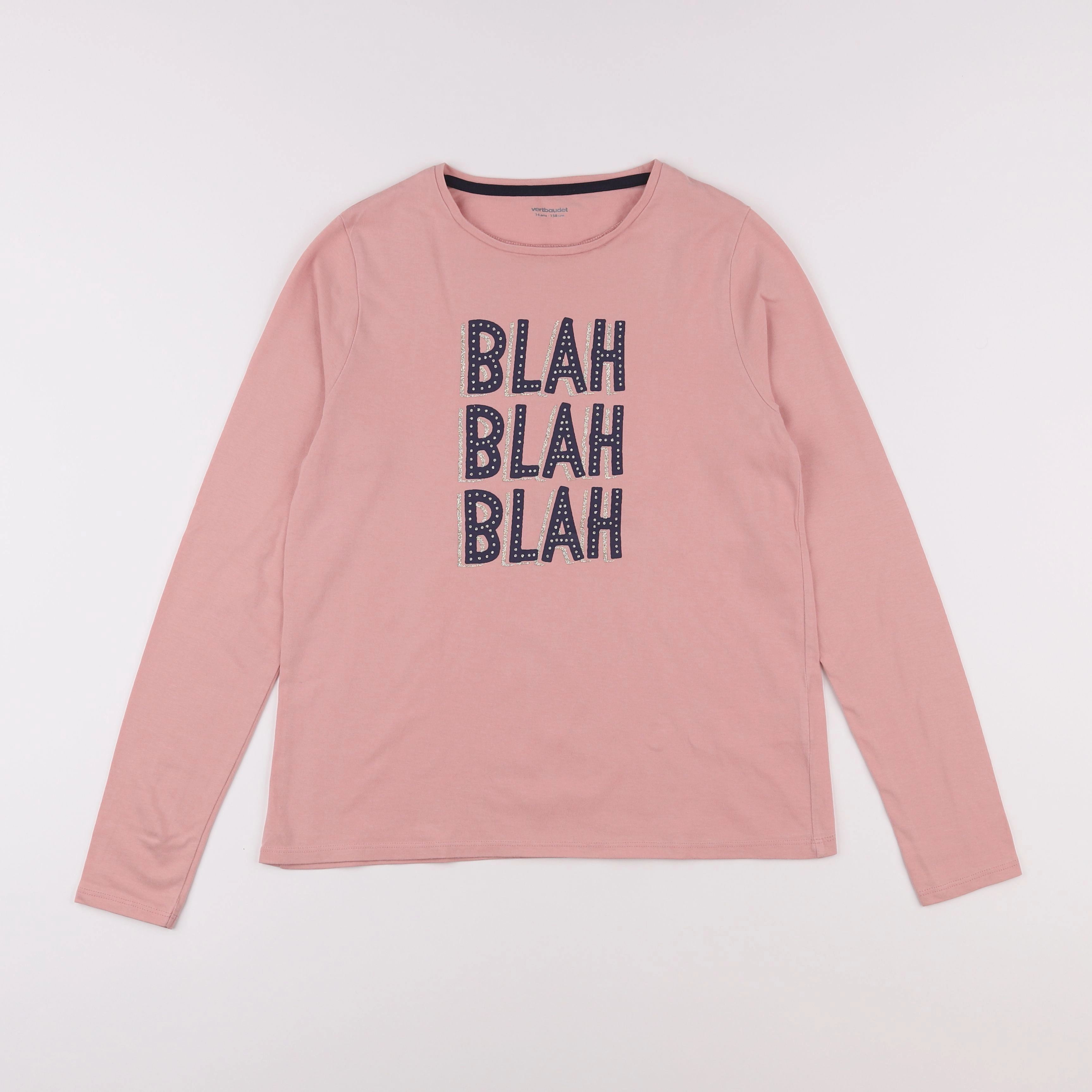 Vertbaudet - tee-shirt rose - 14 ans
