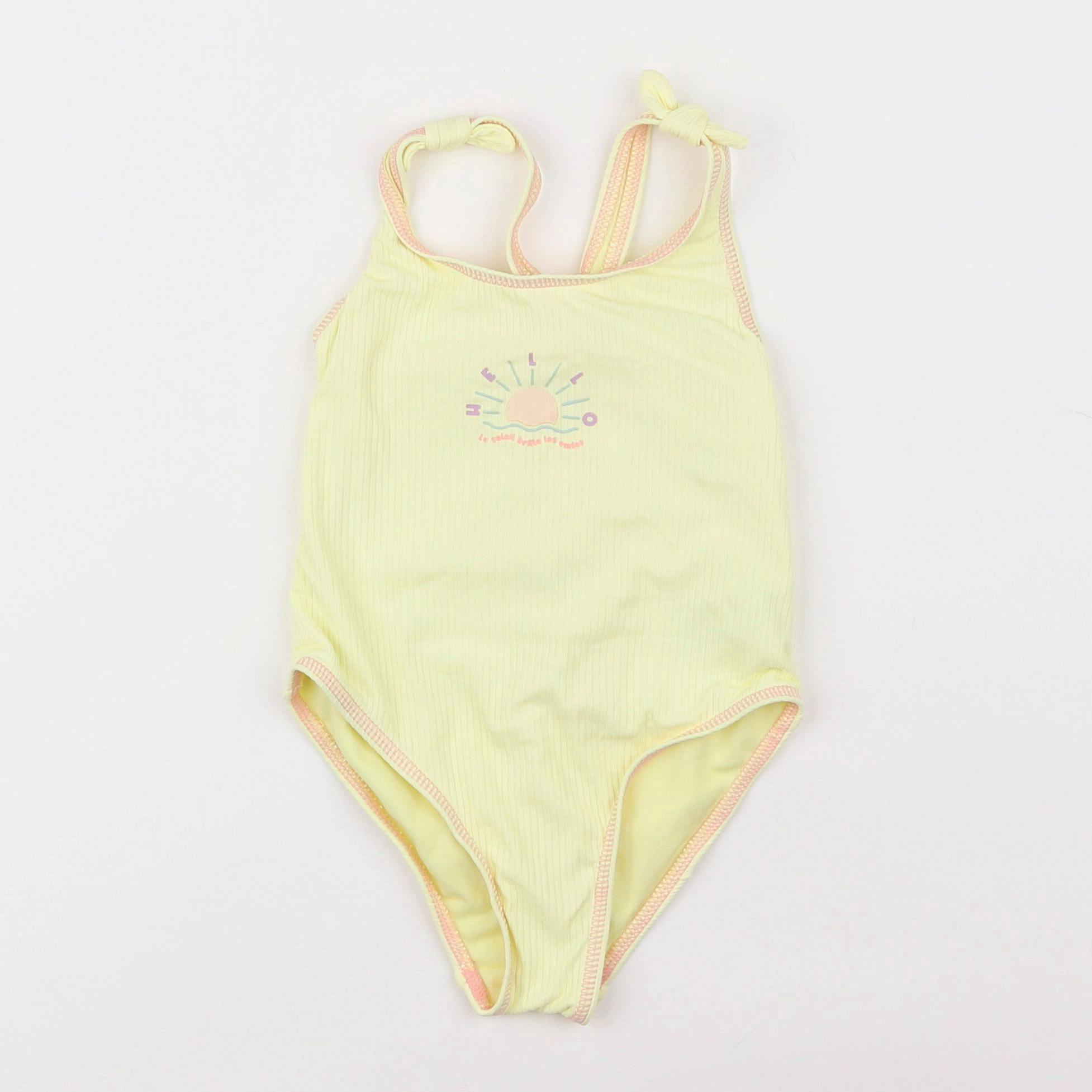 Vertbaudet - maillot de bain jaune - 4 ans