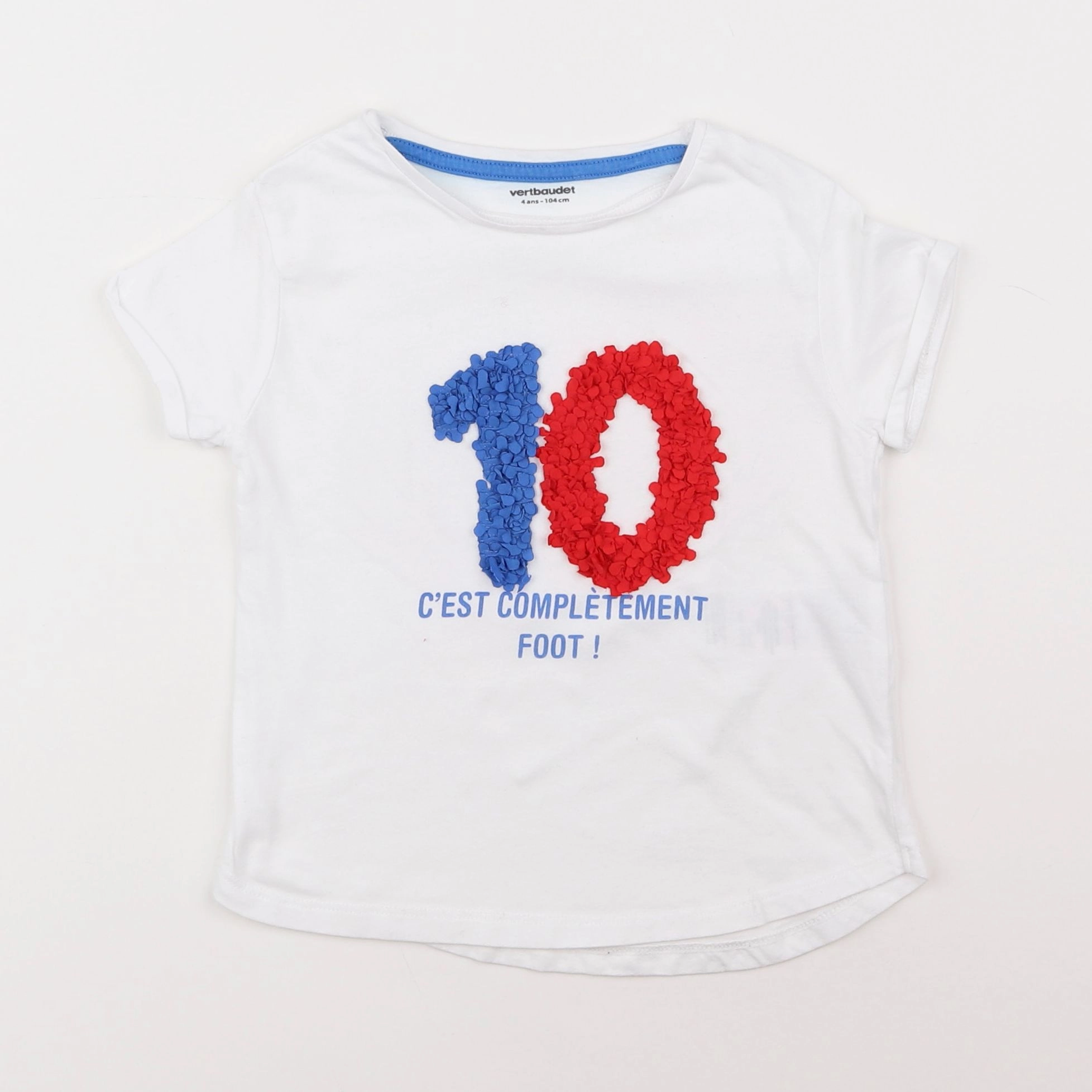 Vertbaudet - tee-shirt blanc - 4 ans