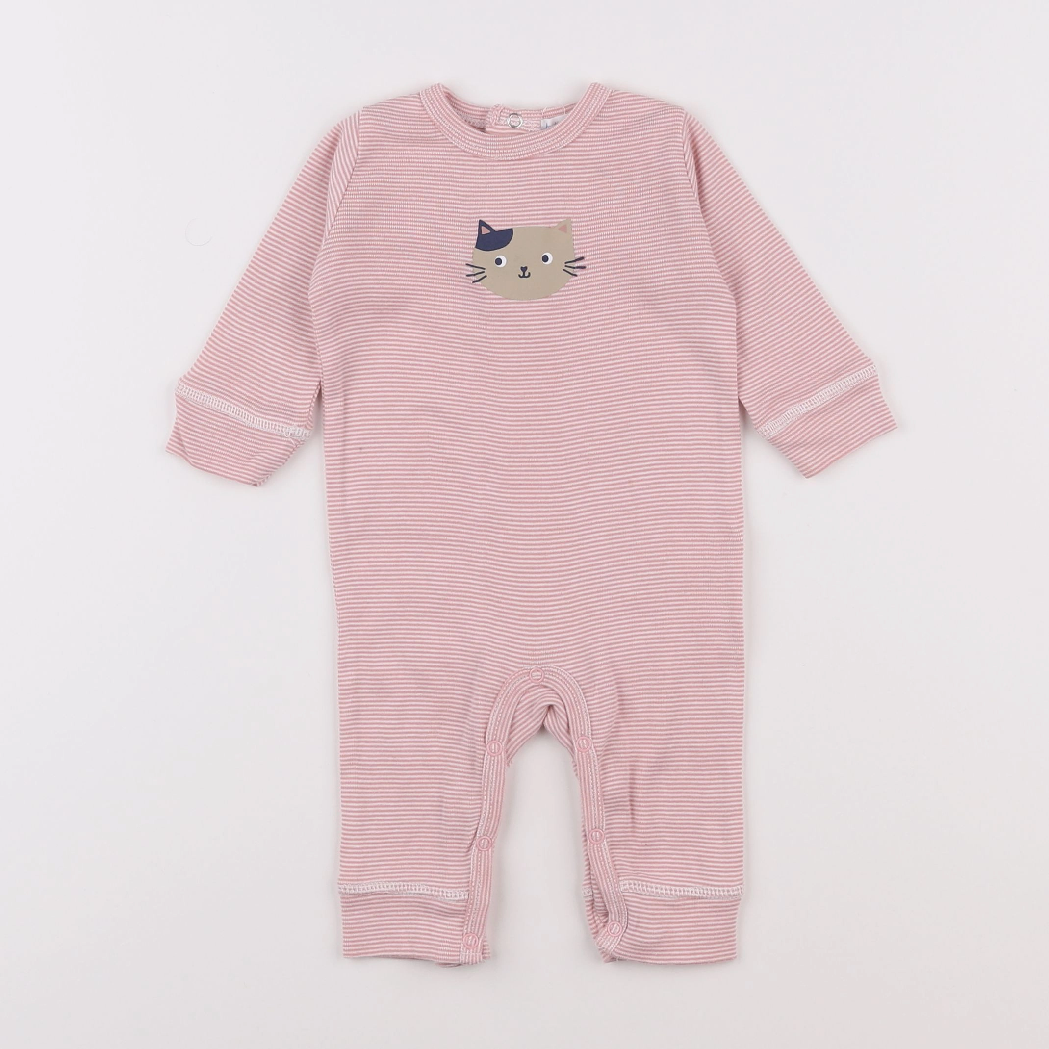 Boutchou - pyjama coton rouge - 3 mois