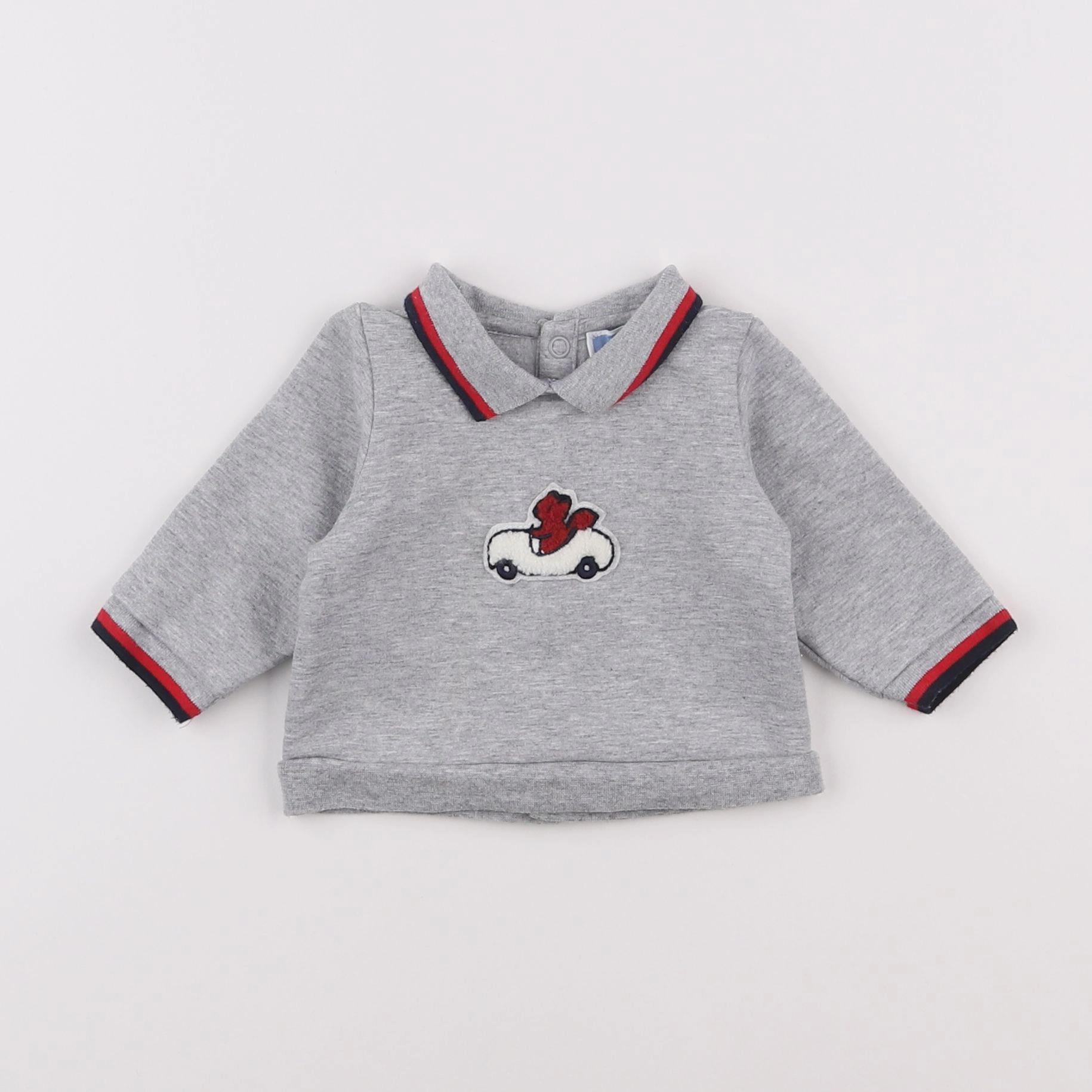 Jacadi - sweat gris - 3 mois