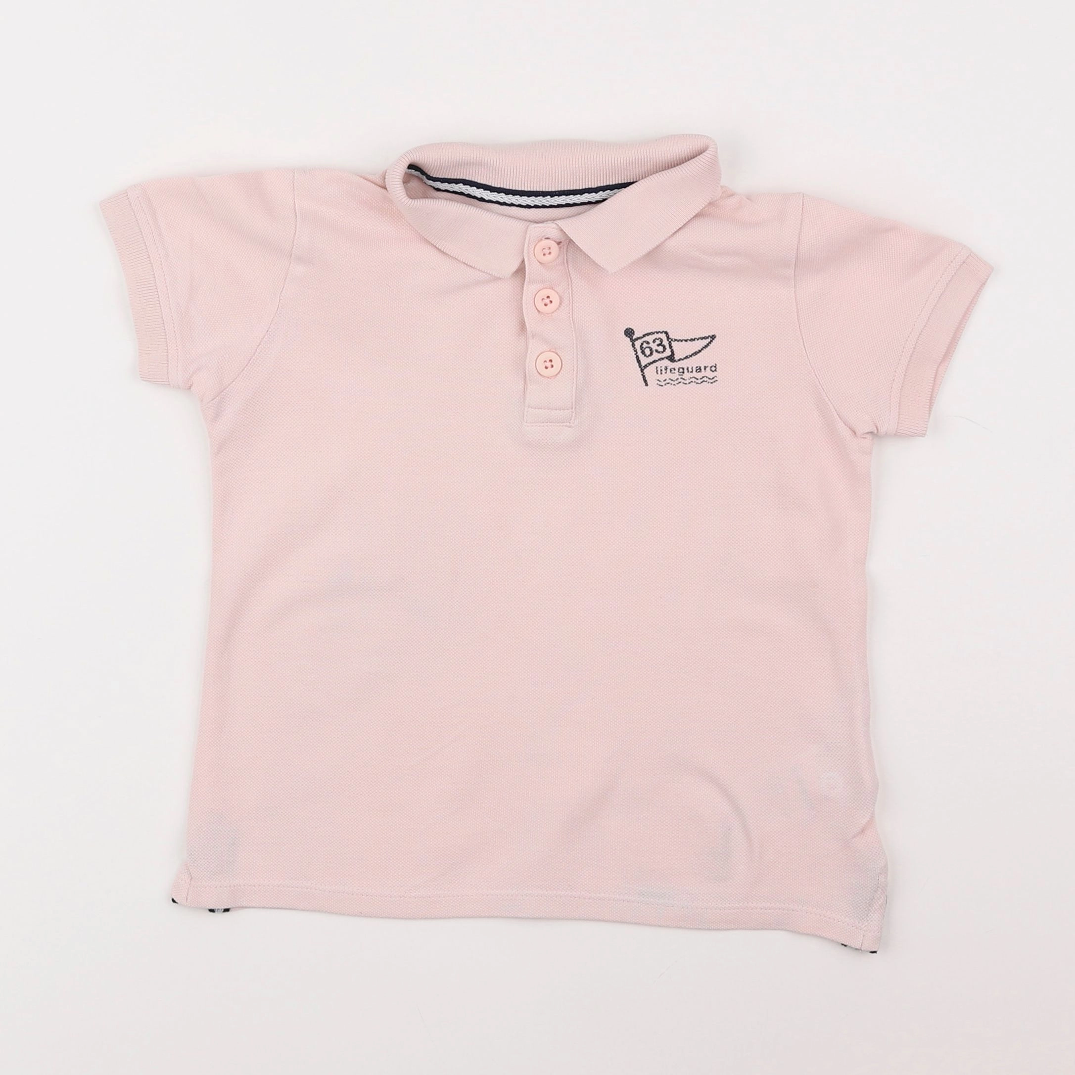 Vertbaudet - polo rose - 6 ans