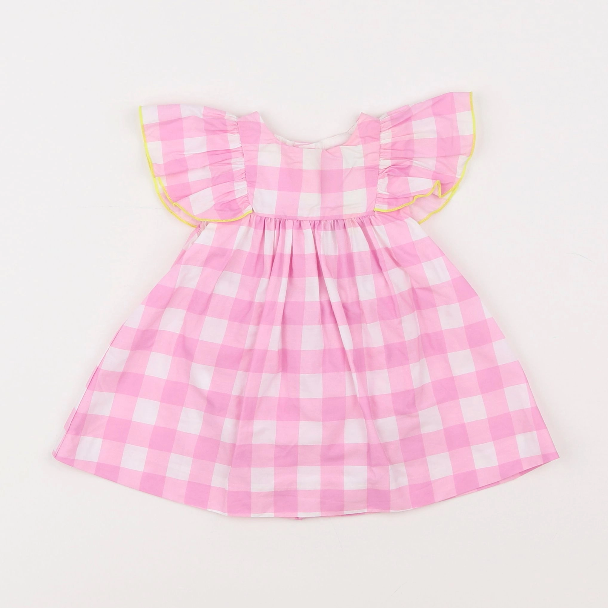 Jacadi - robe blanc, rose - 3 mois
