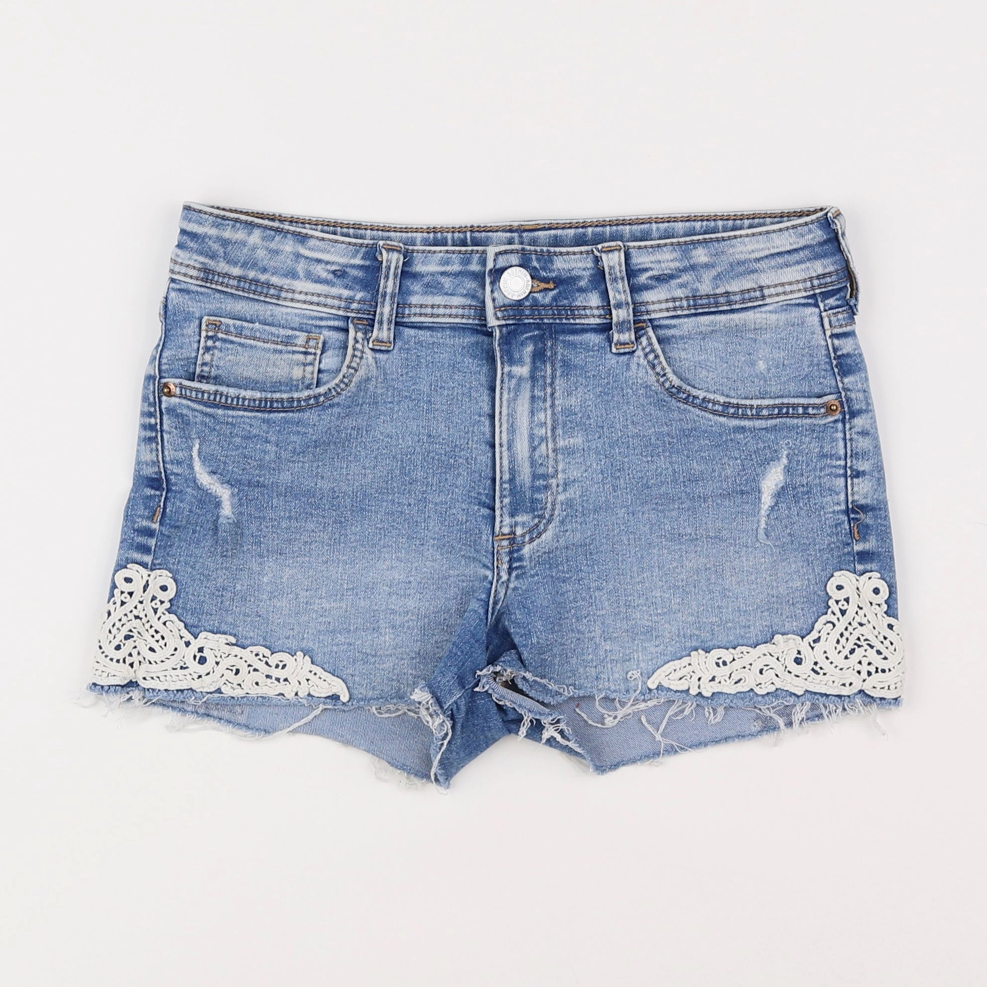 H&M - short bleu - 12/13 ans