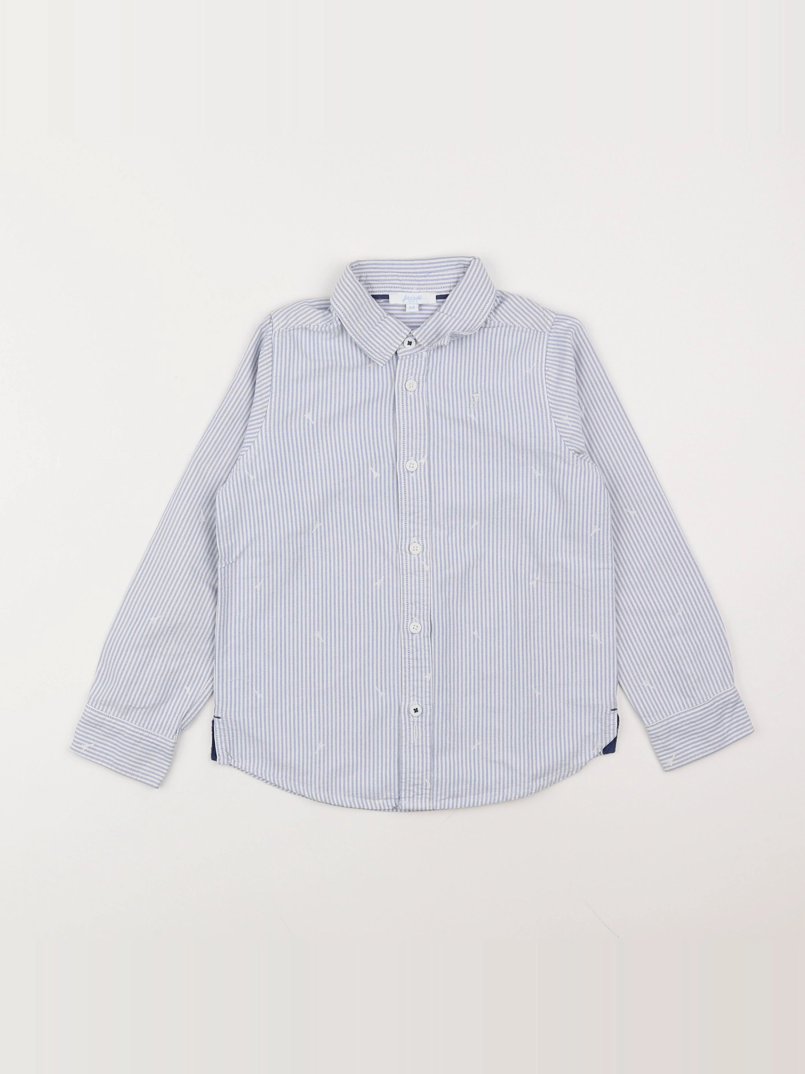 Jacadi - chemise blanc, bleu - 6 ans