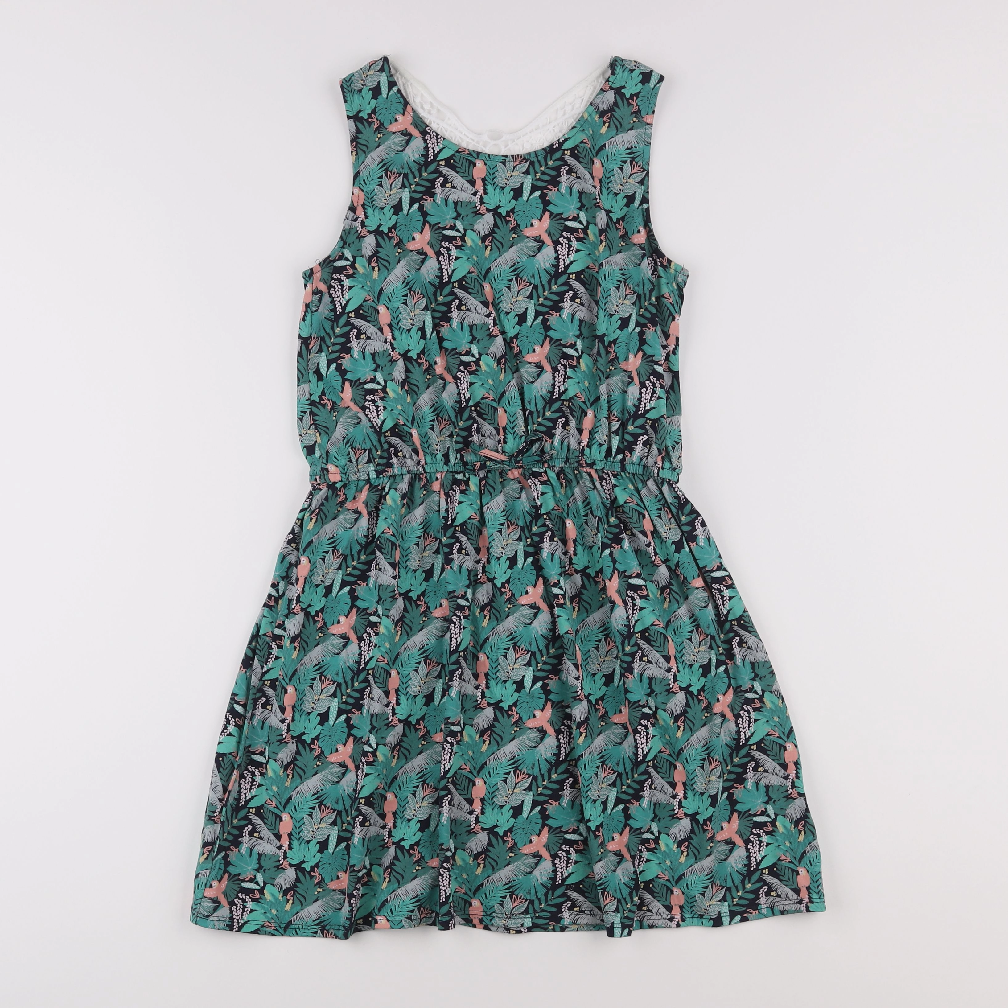 Vertbaudet - robe vert - 10 ans