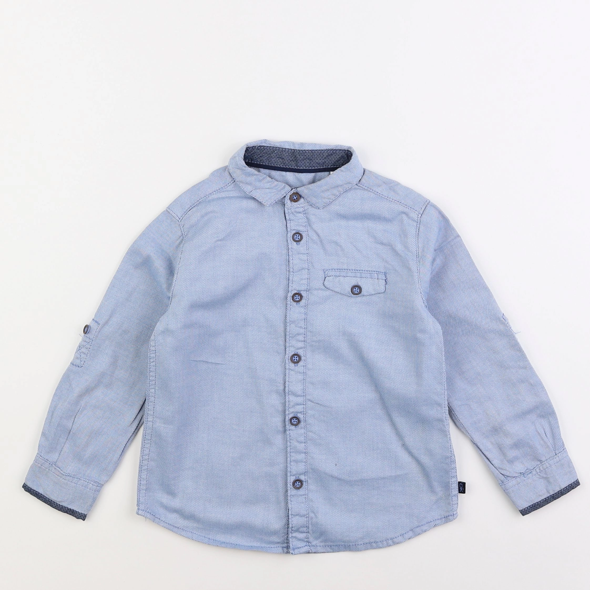 Okaidi - chemise bleu - 3 ans