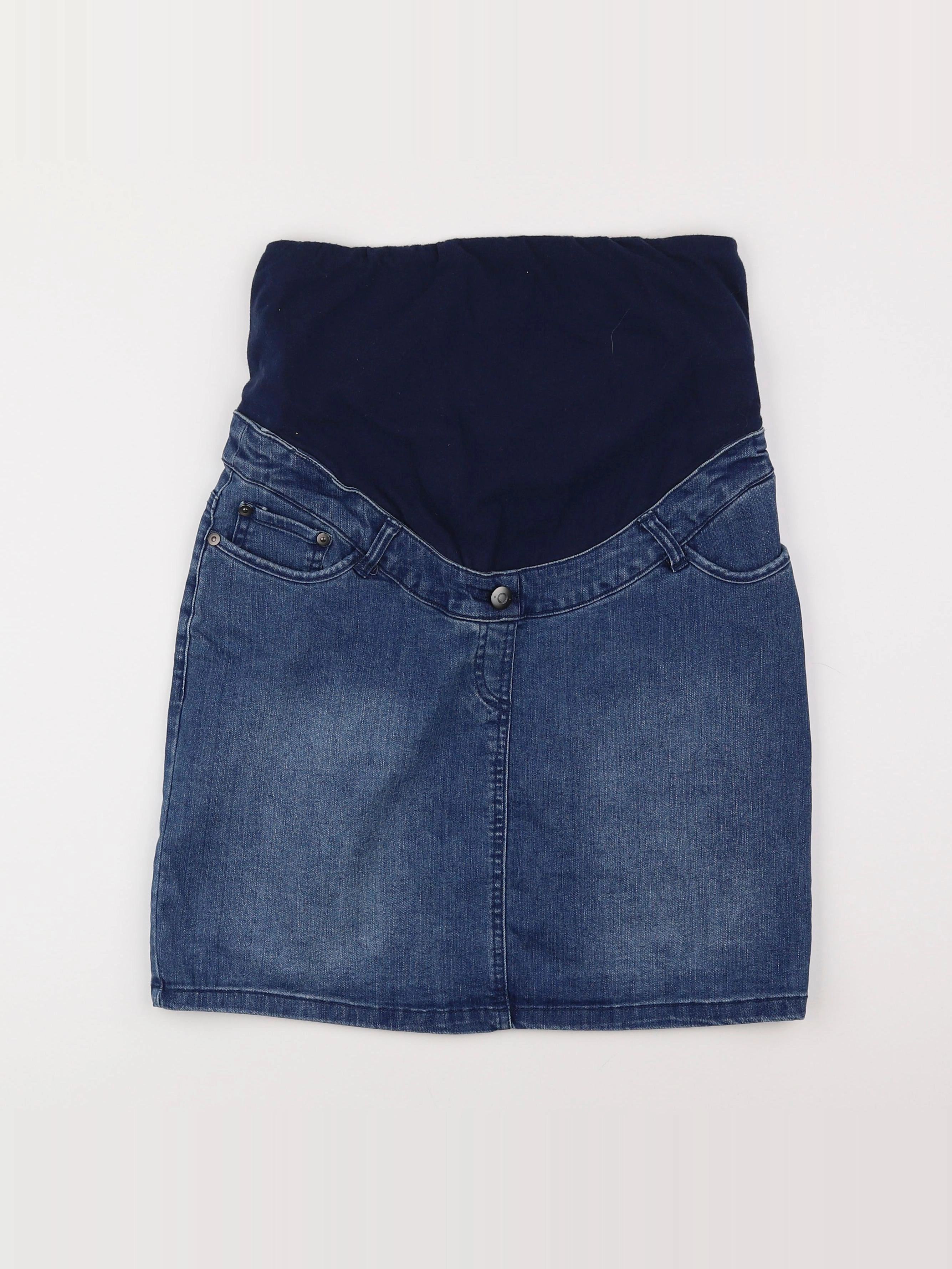 Vertbaudet - jupe grossesse bleu - 38