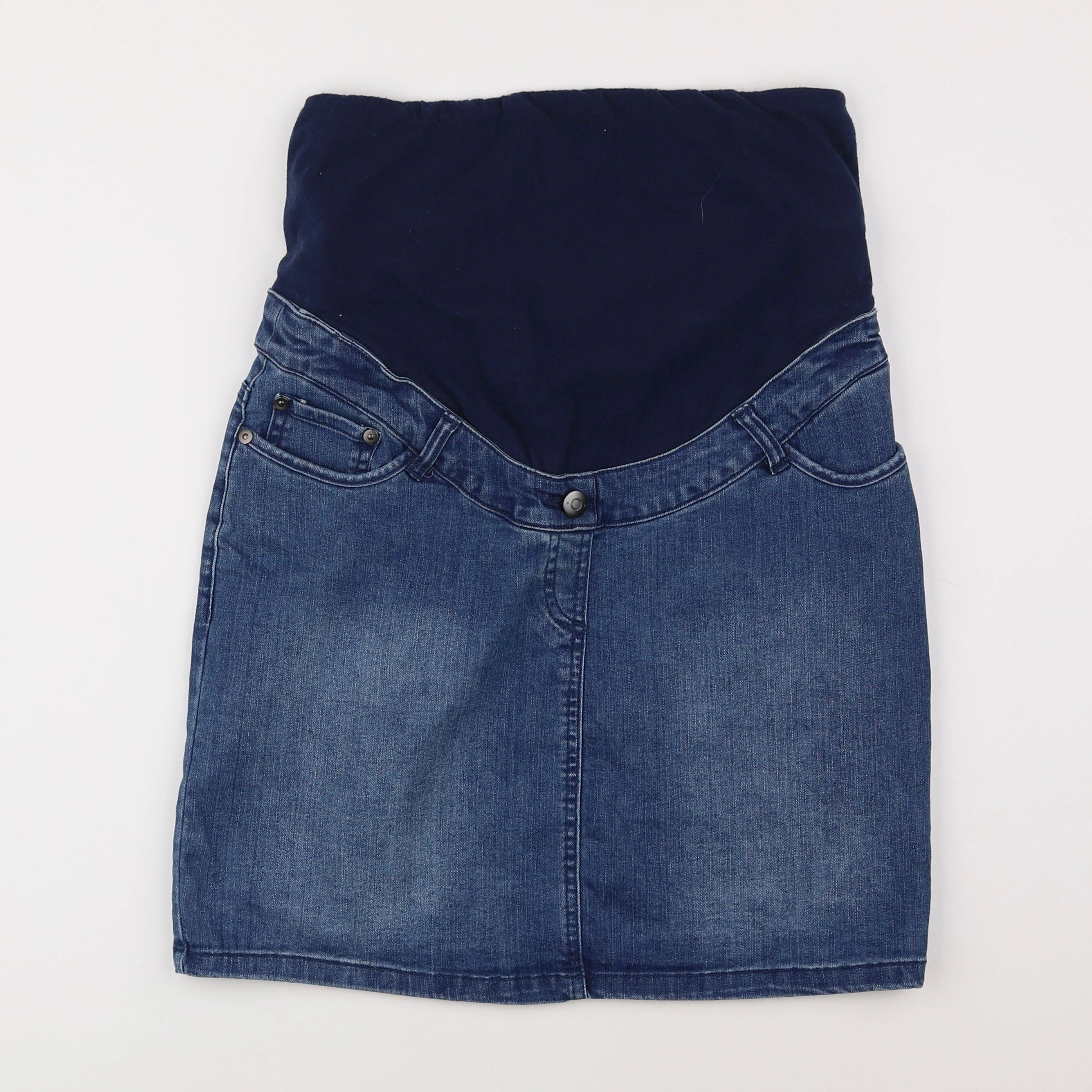 Vertbaudet - jupe grossesse bleu - 38
