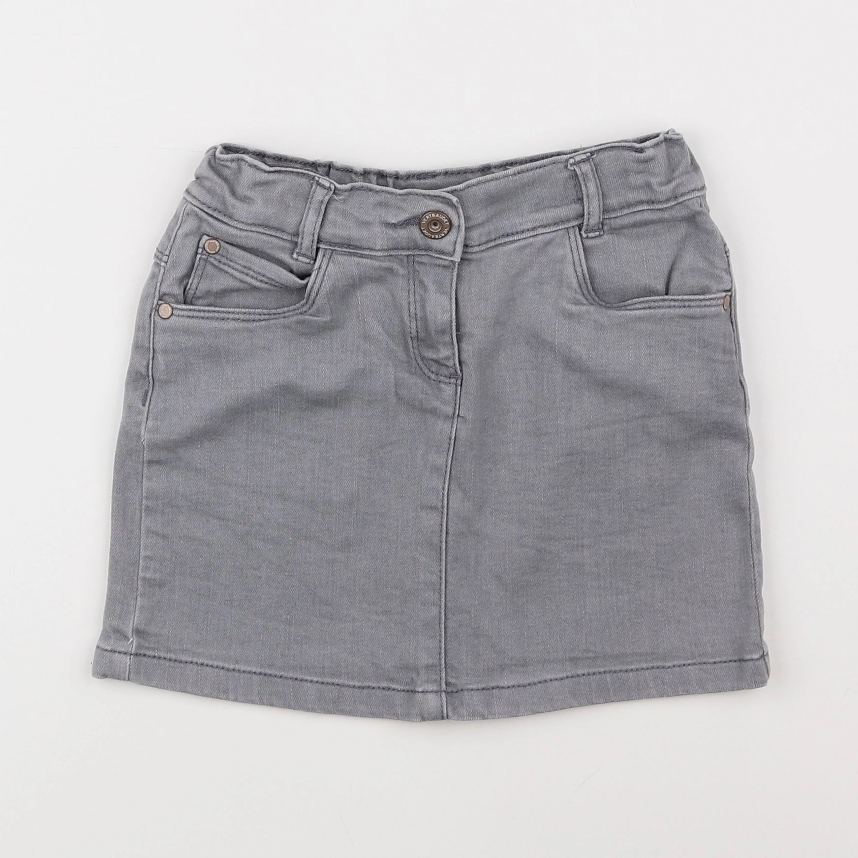 Vertbaudet - jupe gris - 6 ans