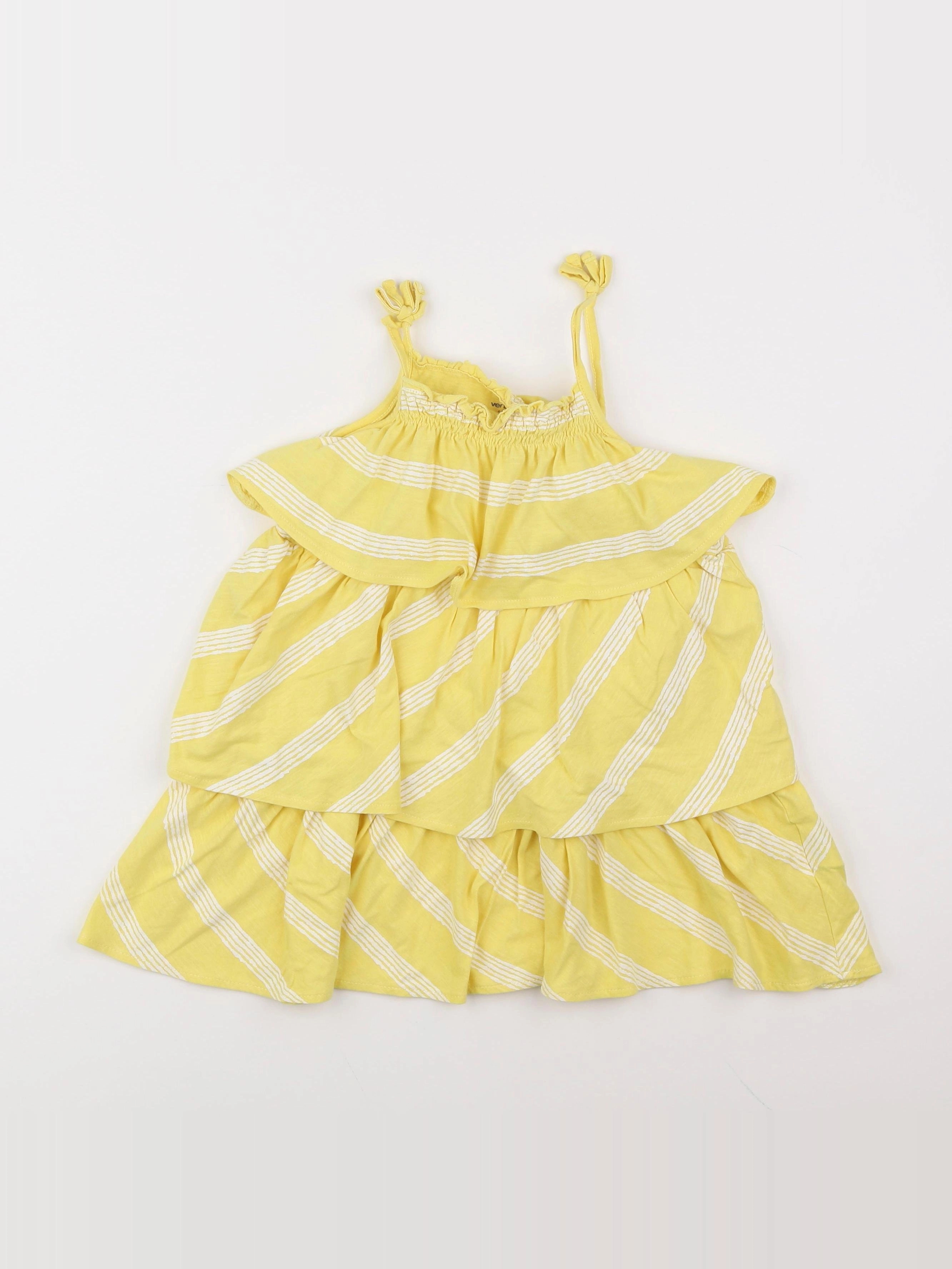 Vertbaudet - robe jaune - 8 ans