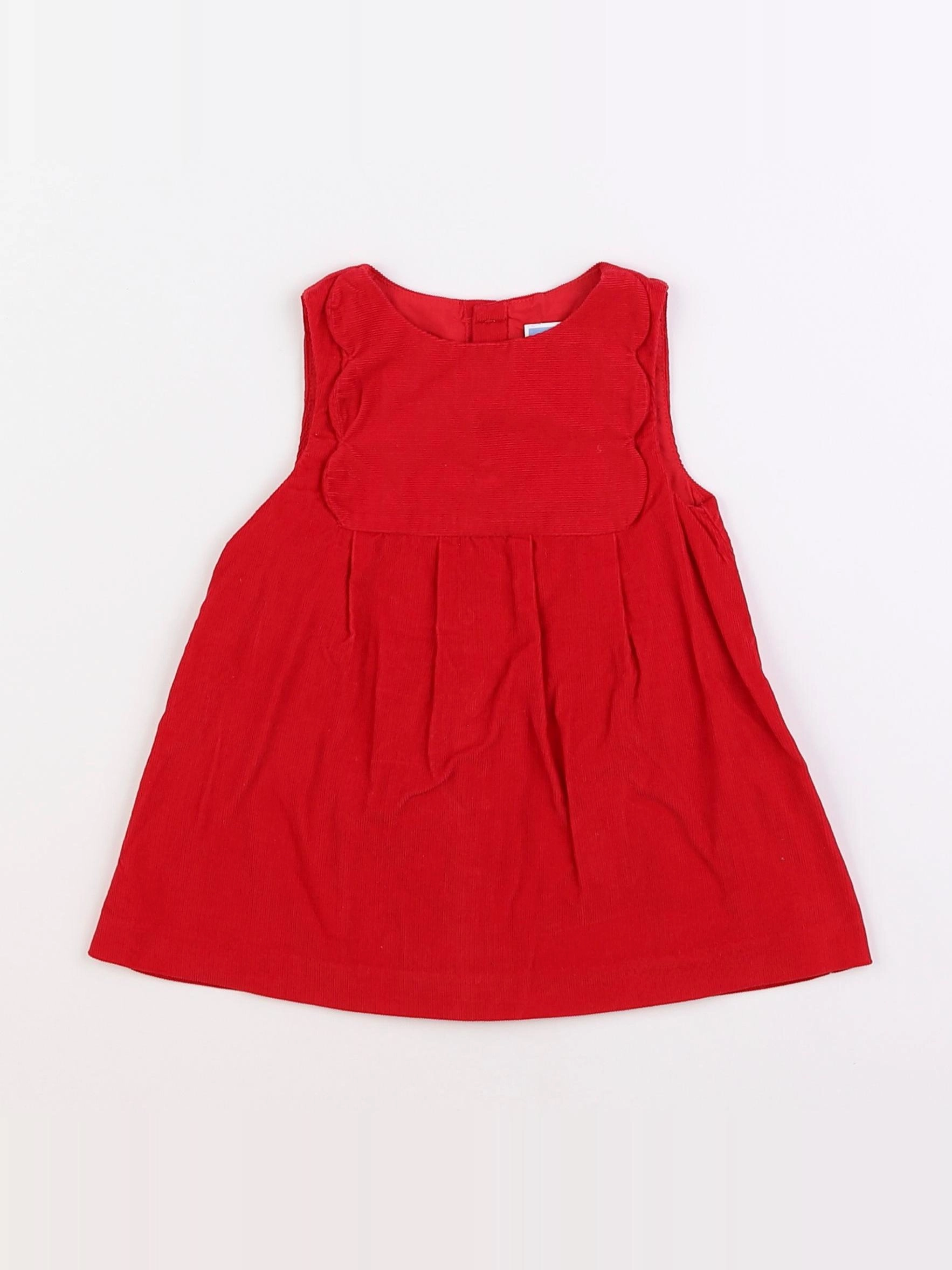 Jacadi - robe rouge - 12 mois